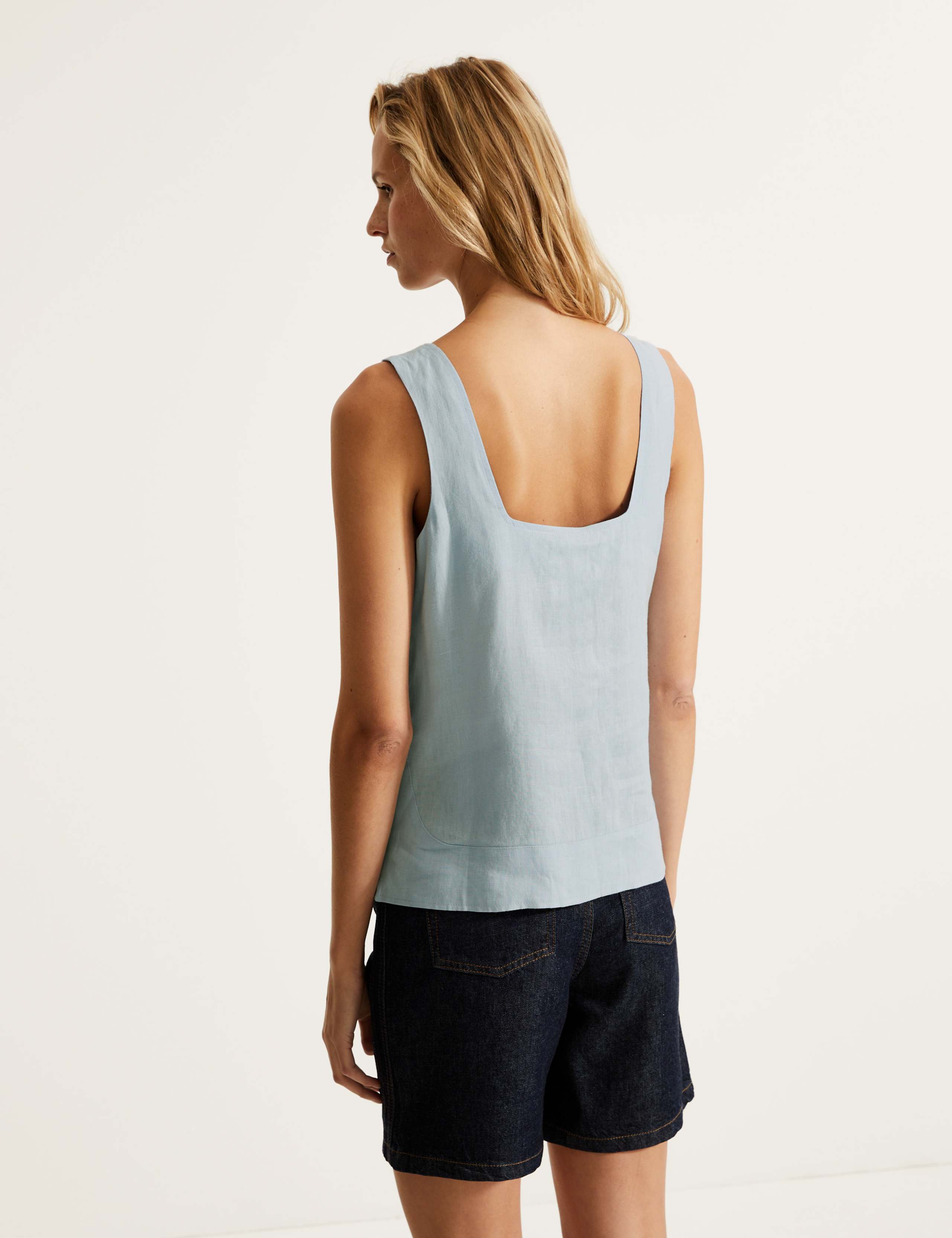 Pure Irish Linen Sleeveless Cami Top 6 of 6