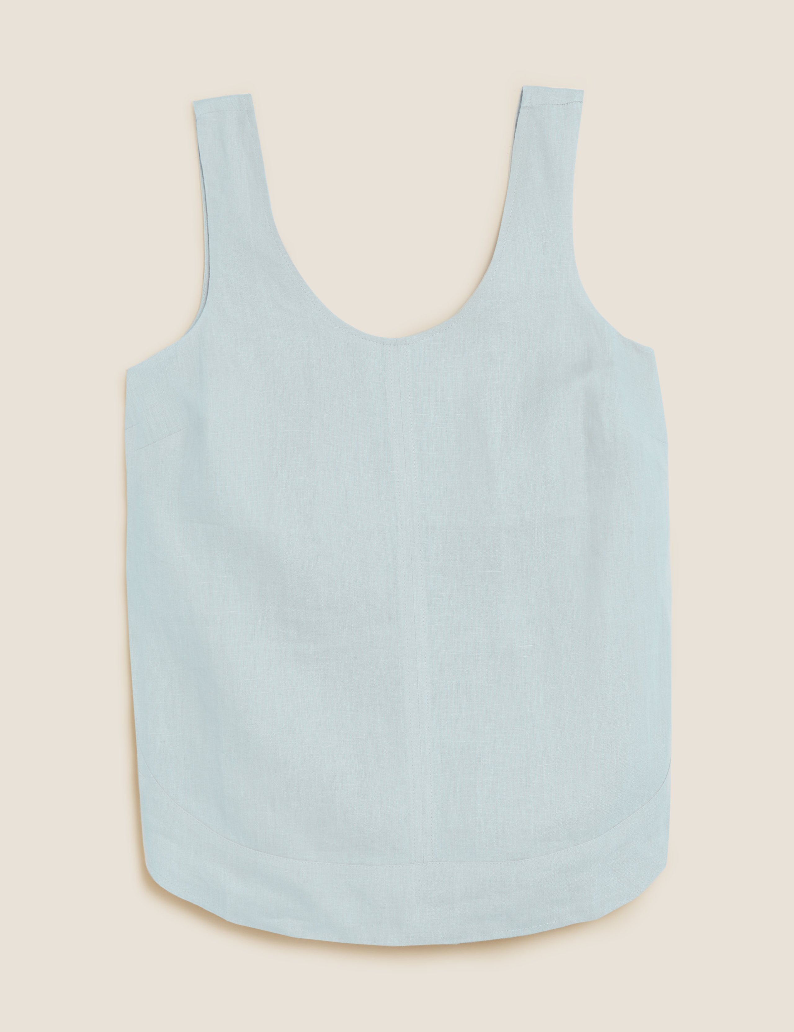 Pure Irish Linen Sleeveless Cami Top 2 of 6