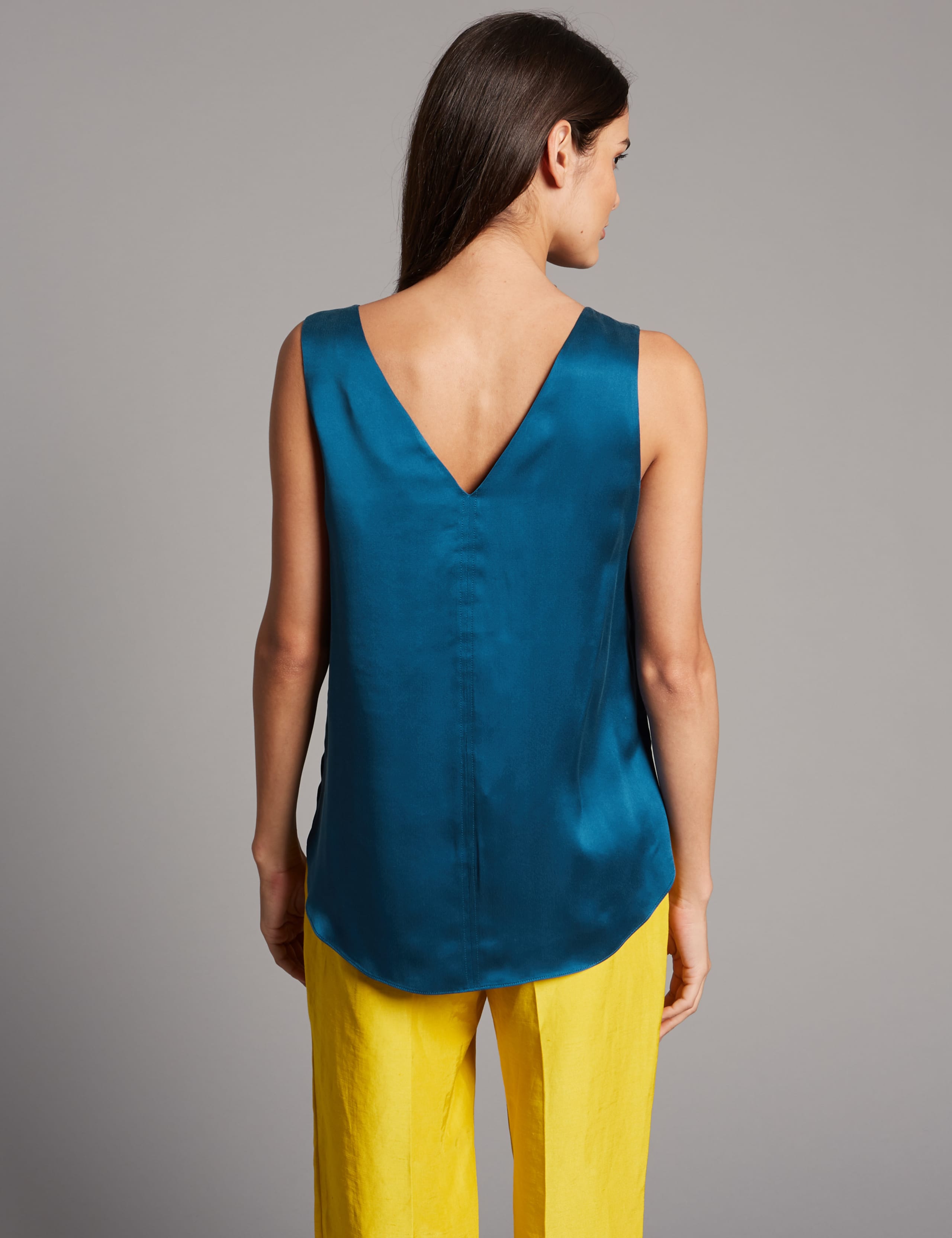 Pure Silk Sleeveless Vest Top 4 of 4