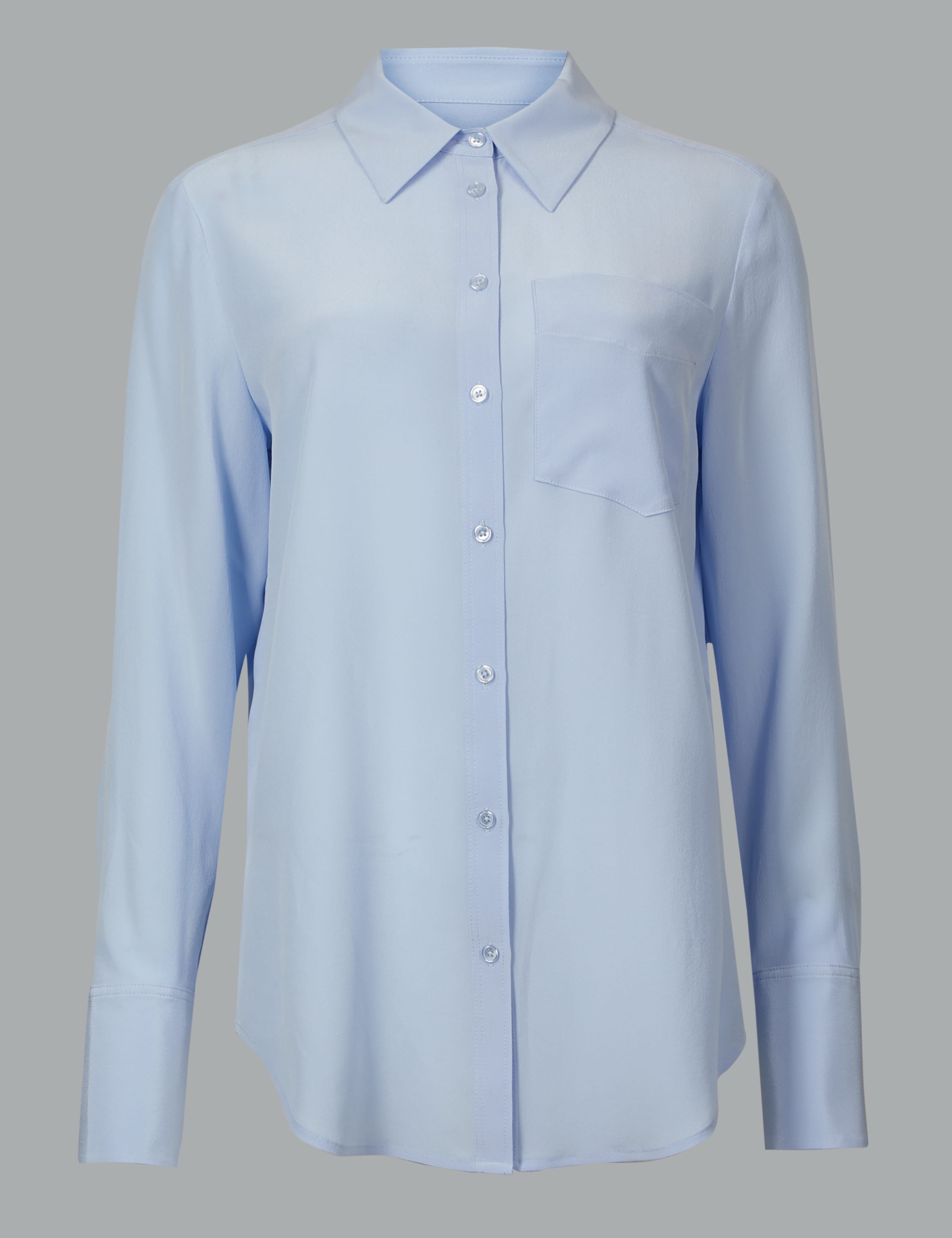 Pure Silk Long Sleeve Shirt 2 of 4