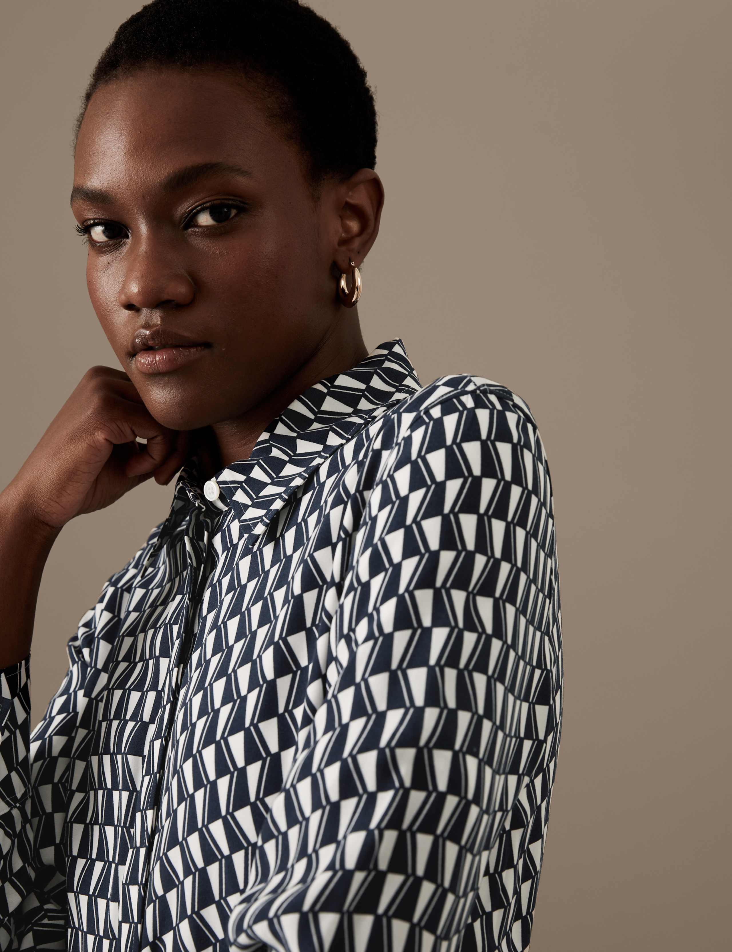 Cupro Rich Printed Shirt 3 of 6