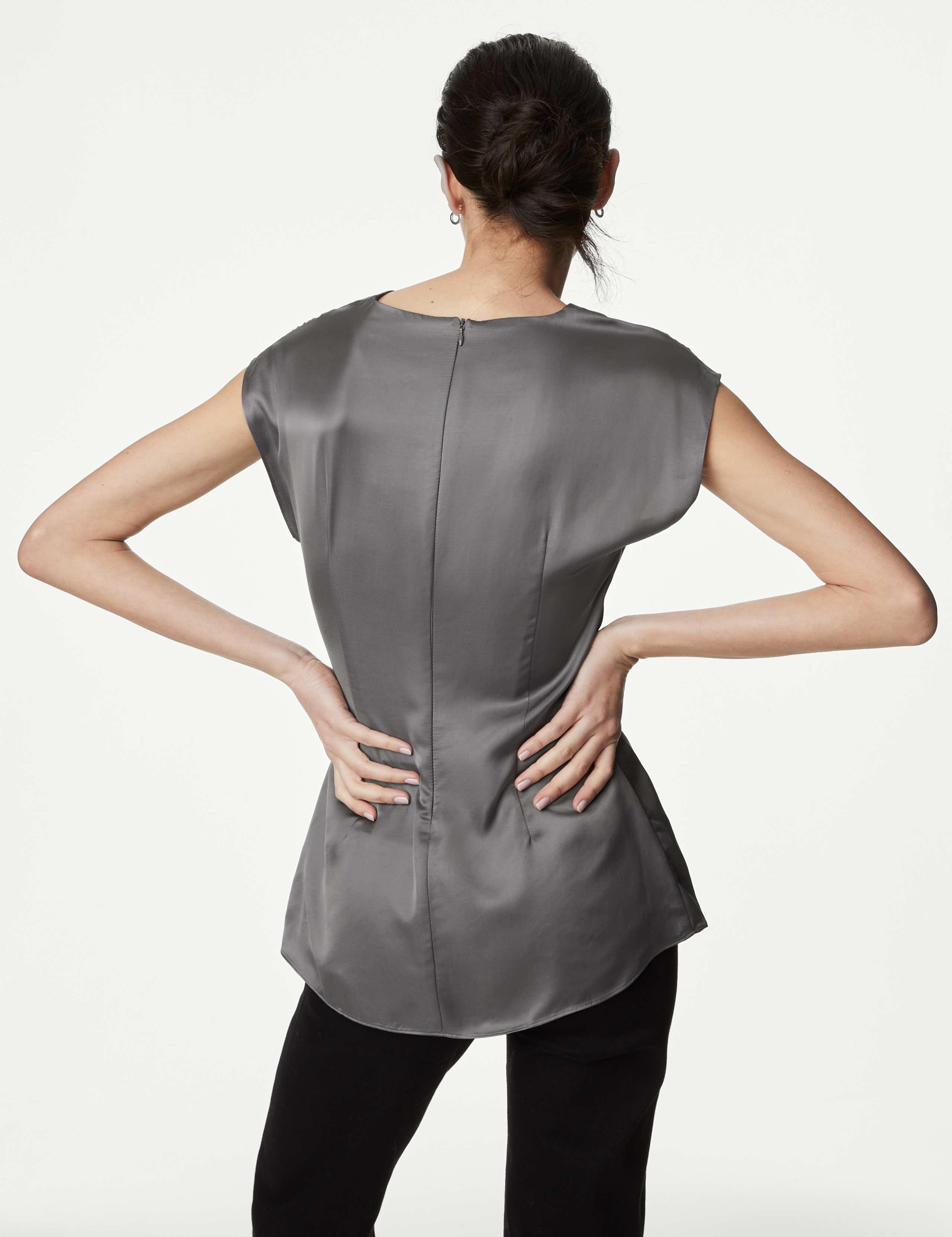 Satin Twist Front Top 5 of 5