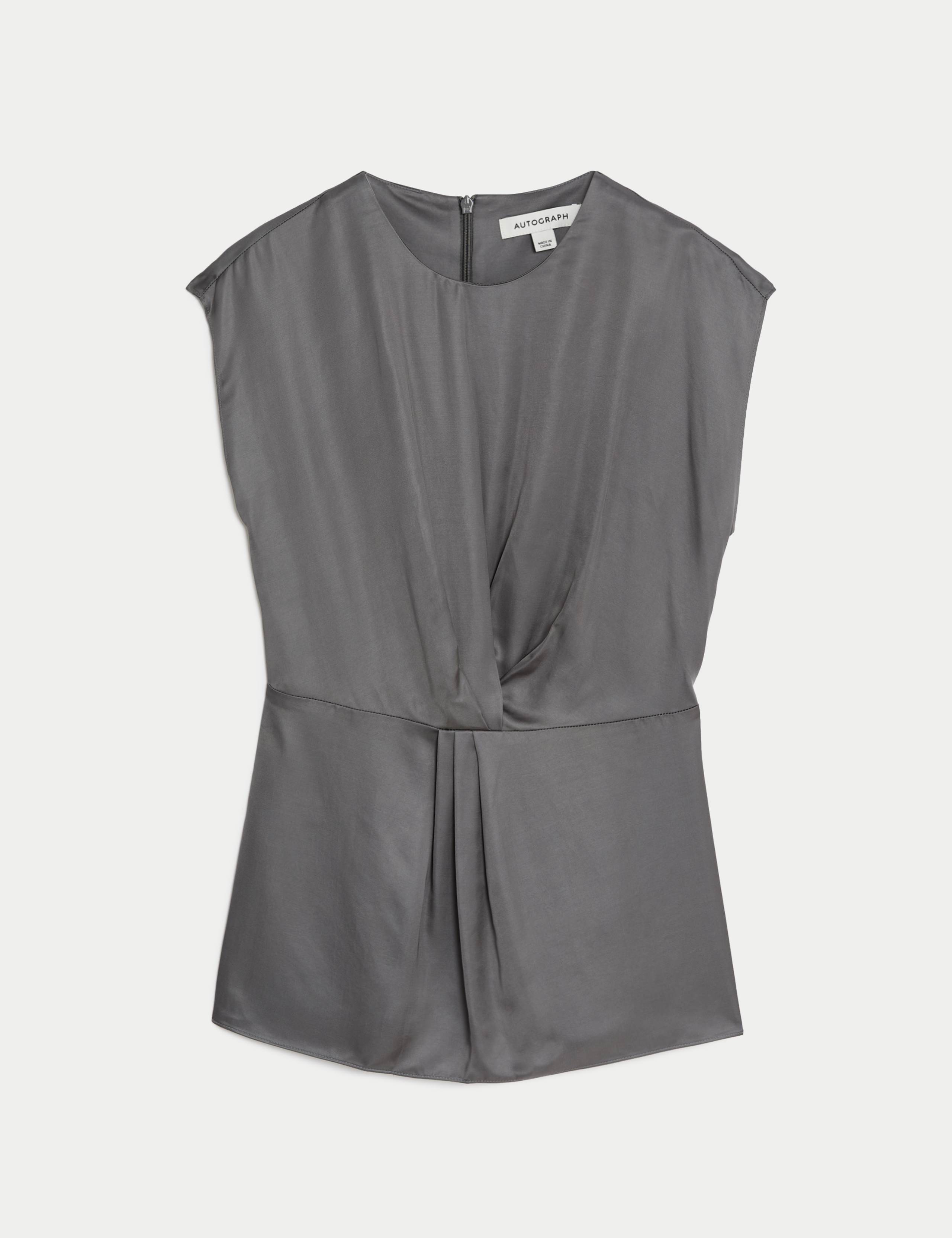 Satin Twist Front Top 2 of 5