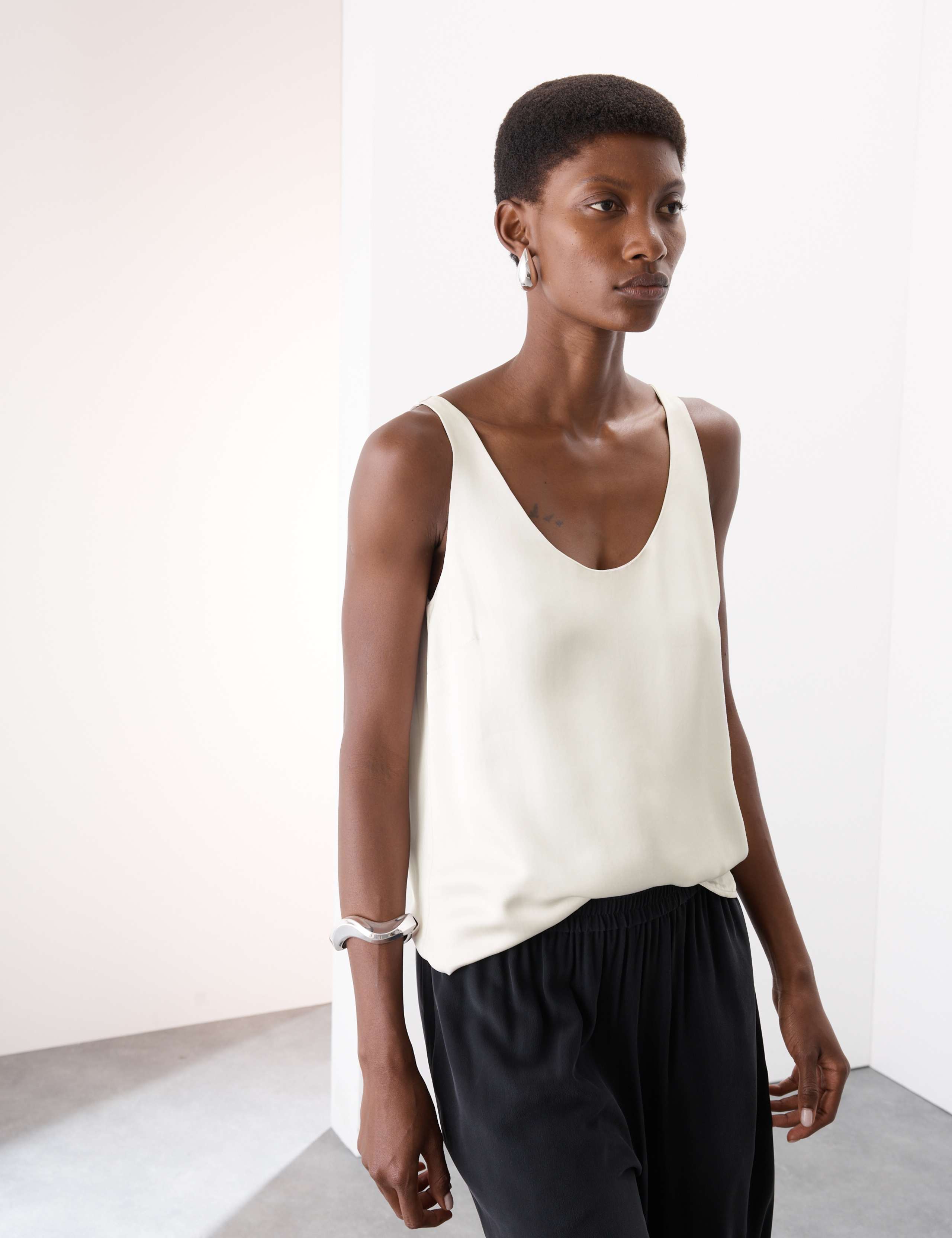 Satin Scoop Neck Cami Top 4 of 7