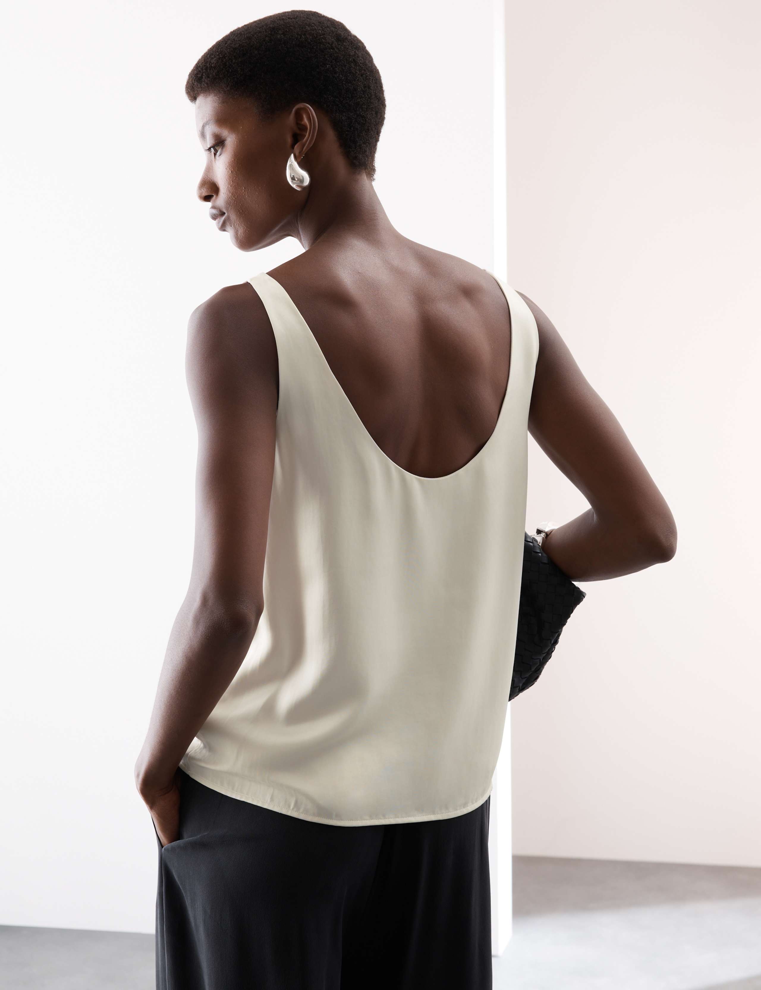 Satin Scoop Neck Cami Top 5 of 7