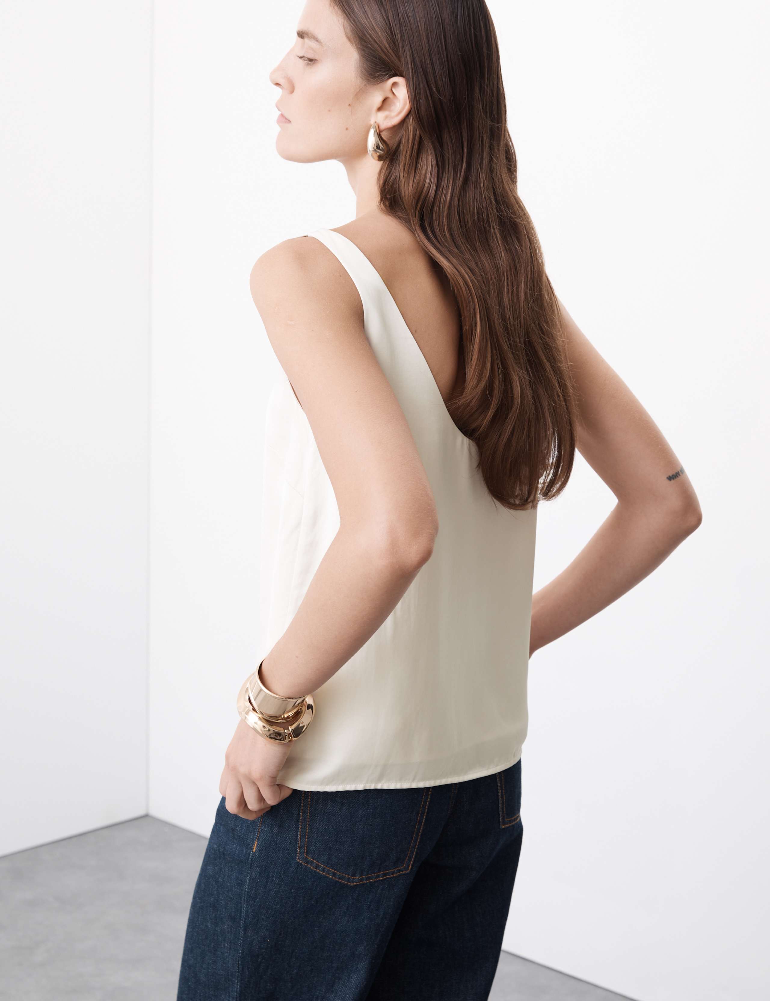 Satin Scoop Neck Cami Top 7 of 7