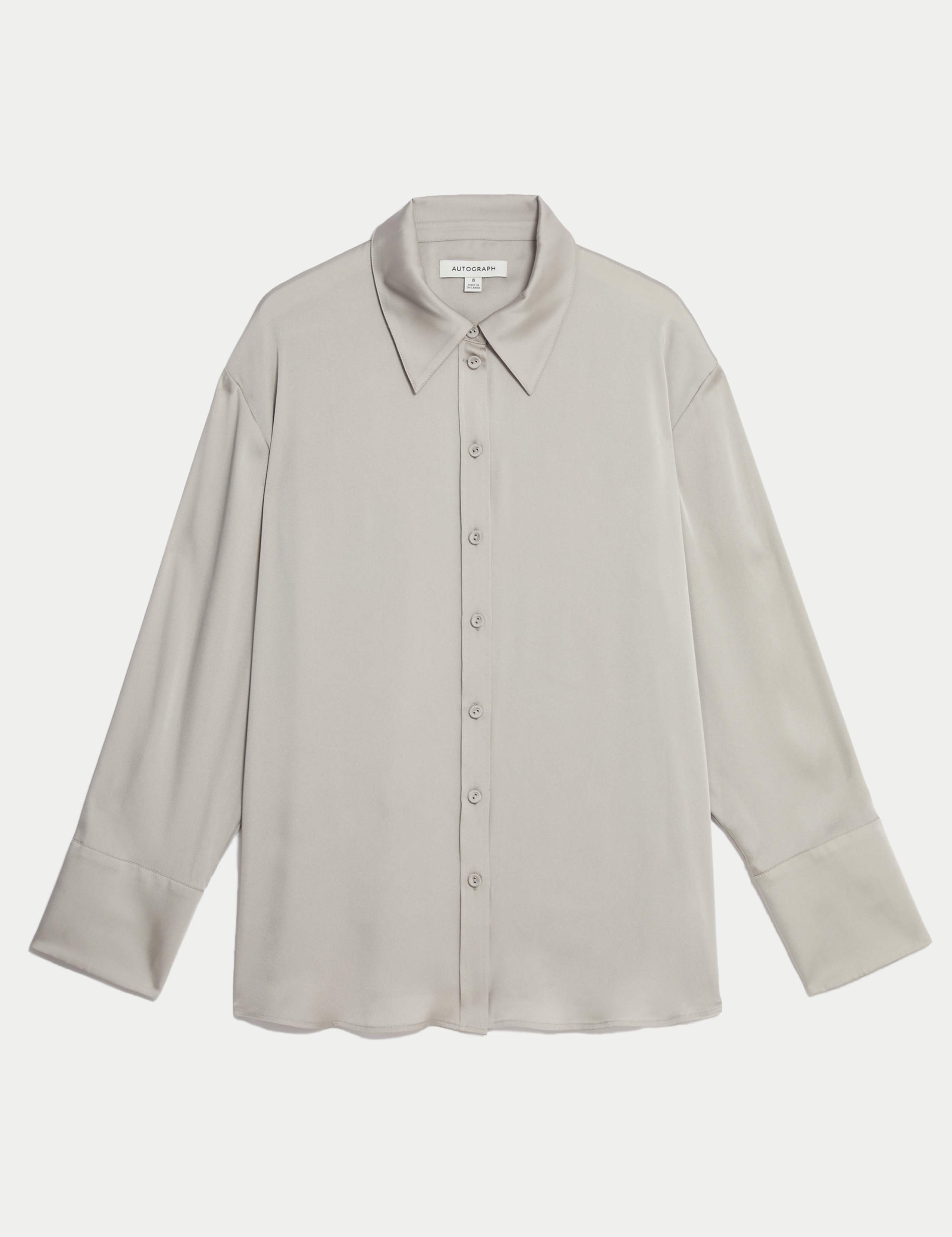 Satin Collared Relaxed Shirt 2 of 7