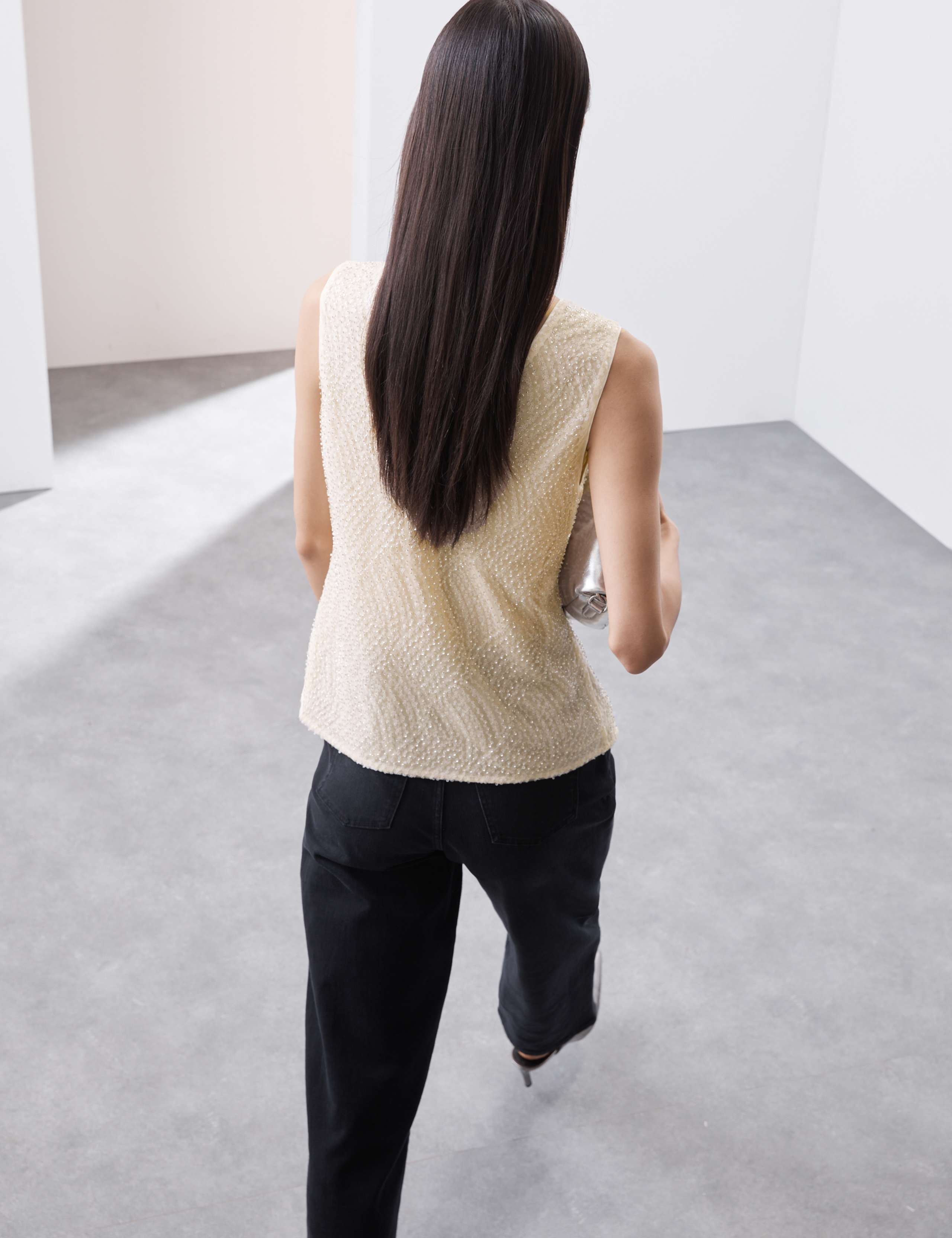 Sequin Beaded Cami Top 3 of 8