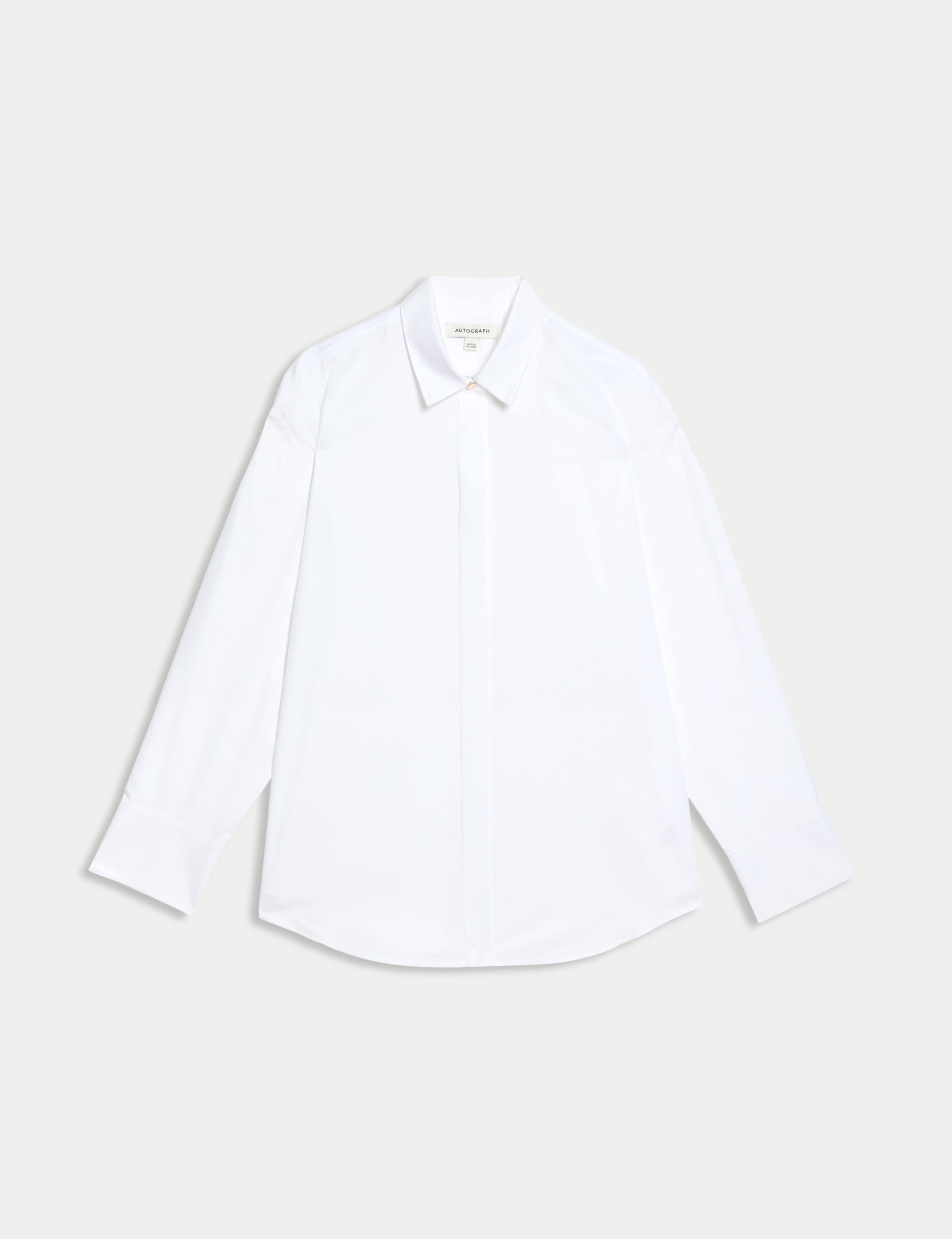 Pure Cotton Collared Relaxed Shirt 2 of 5