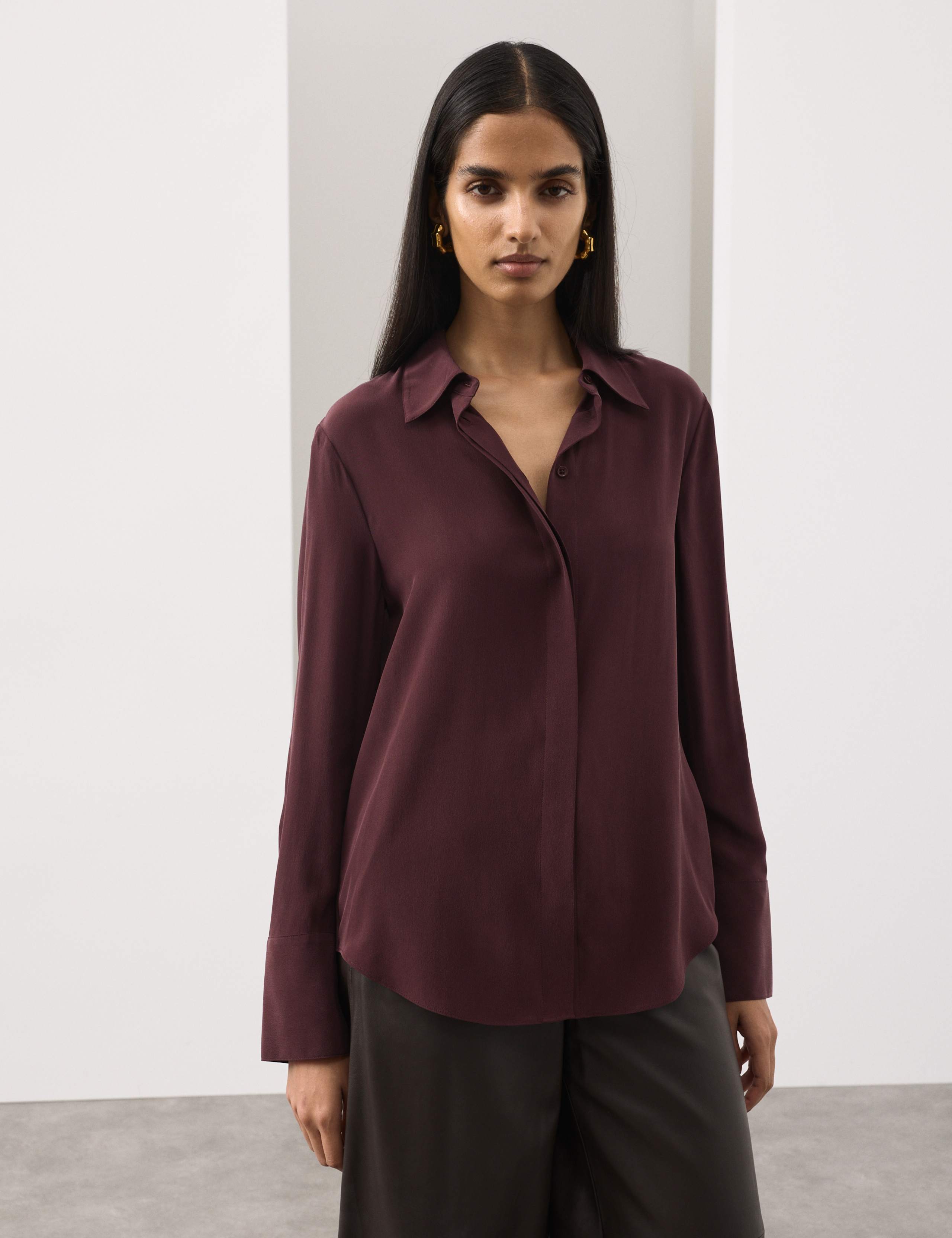 Pure Silk Collared Shirt 6 of 7