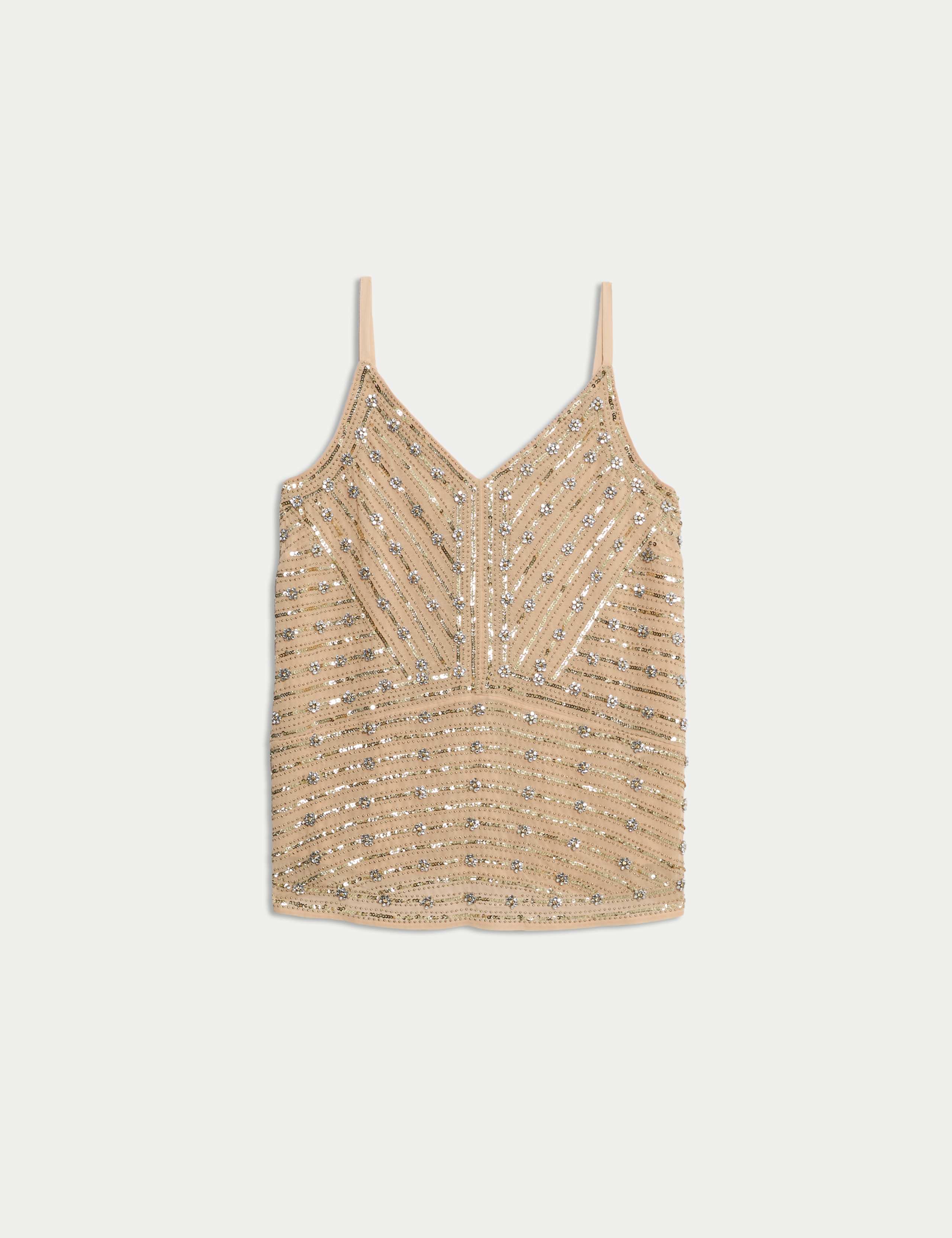 Floral Embellished Cami Top 2 of 7