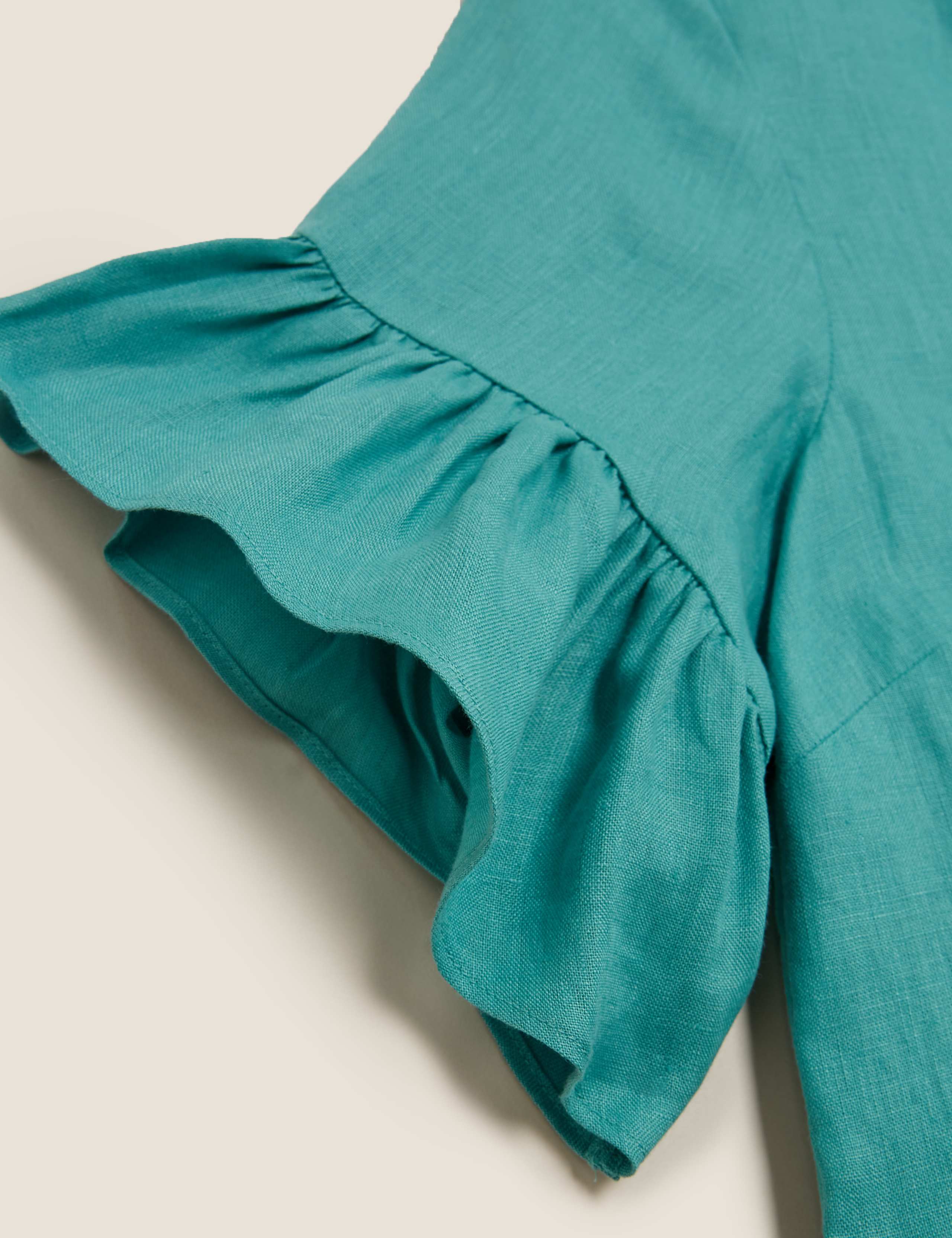 Pure Irish Linen Short Sleeve Top 2 of 3