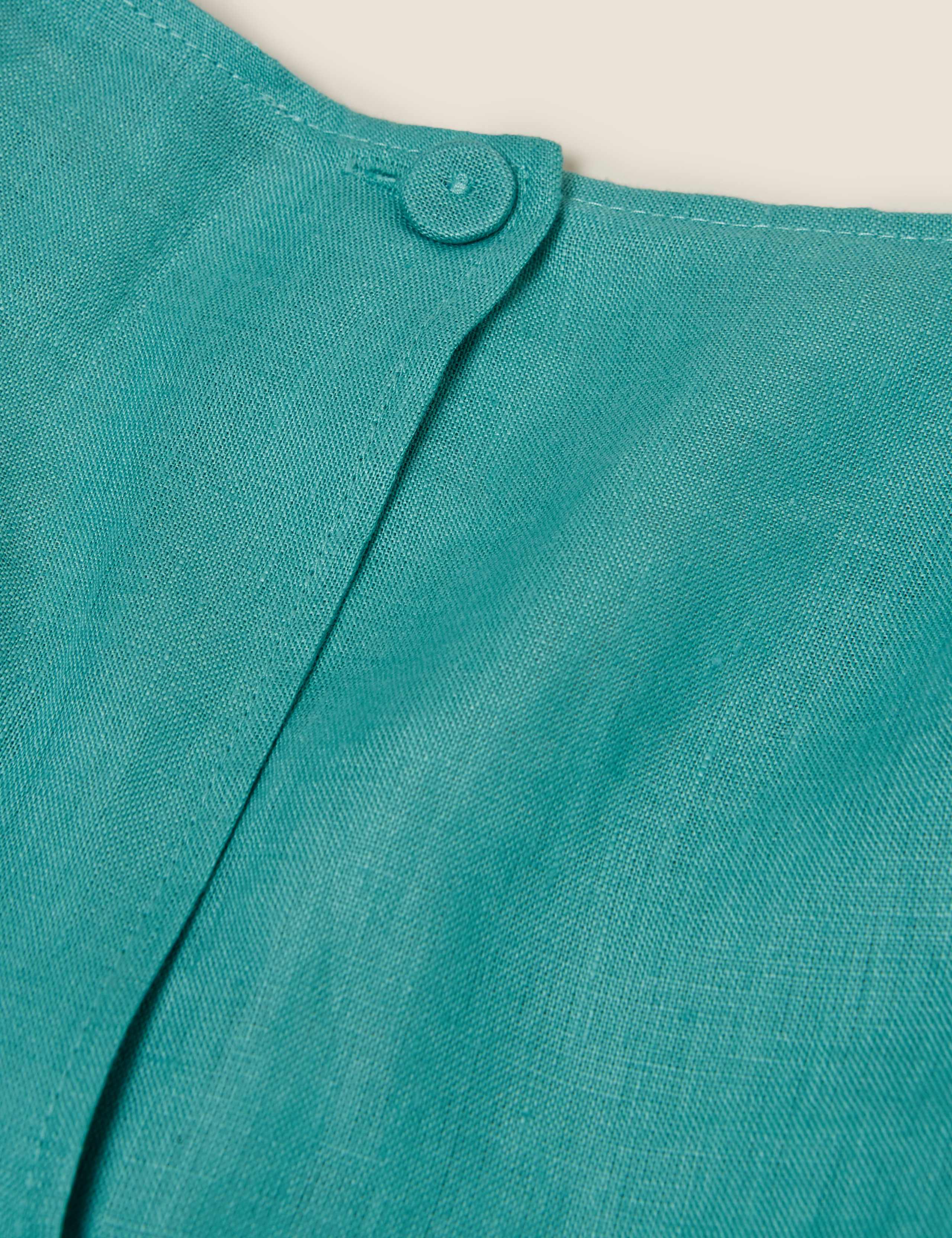 Pure Irish Linen Short Sleeve Top 3 of 3
