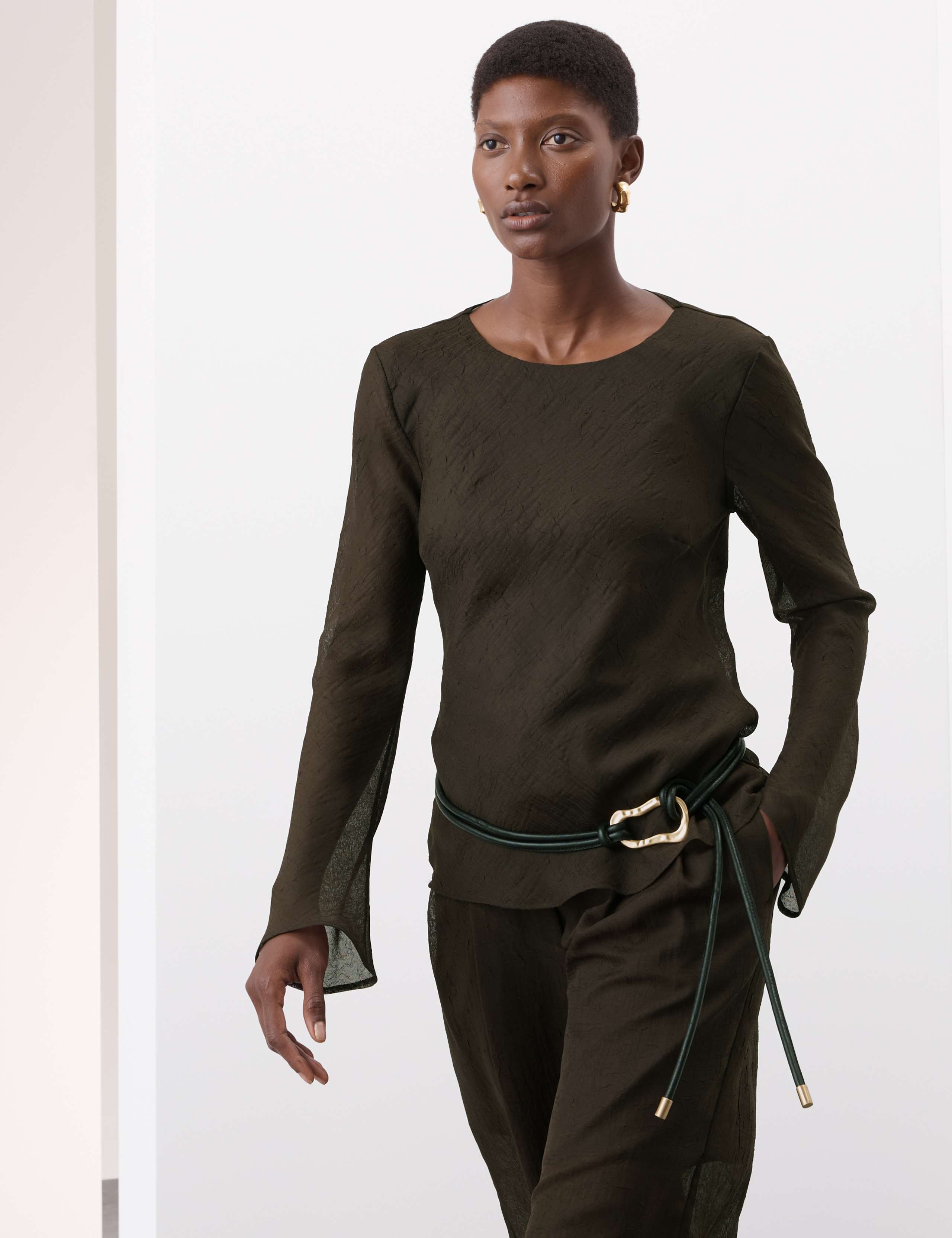Textured Draped Blouse 5 of 5