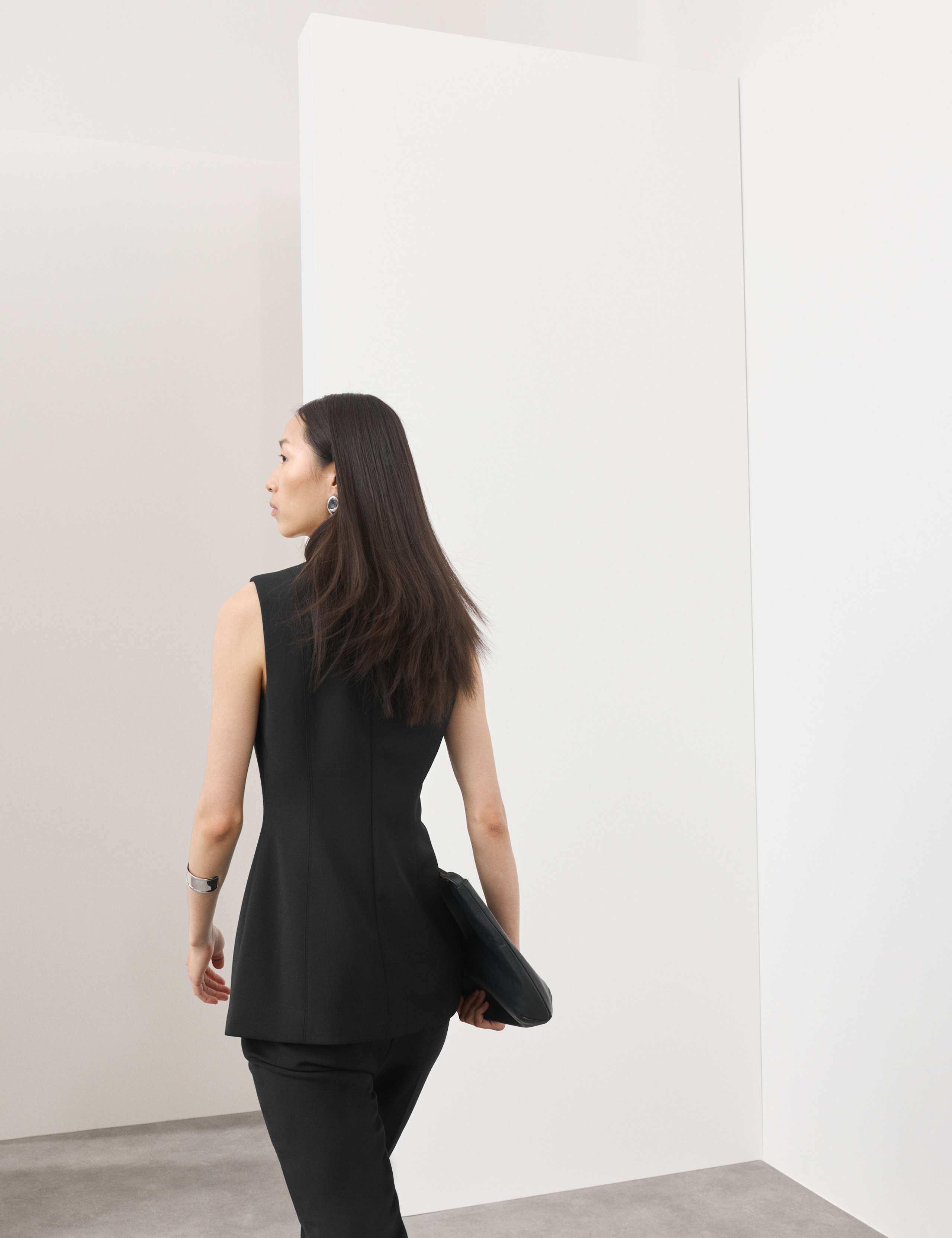 Wool Blend Crew Neck Waisted Top 4 of 6