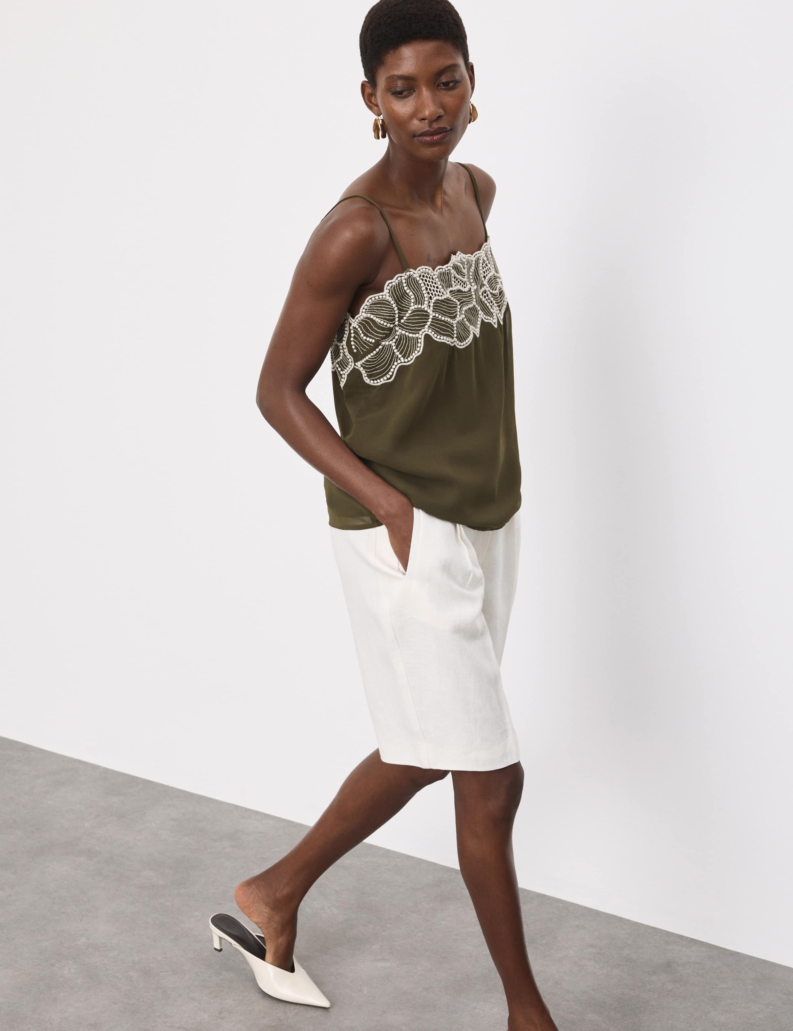 Floral Embroidered Cami Top 5 of 7