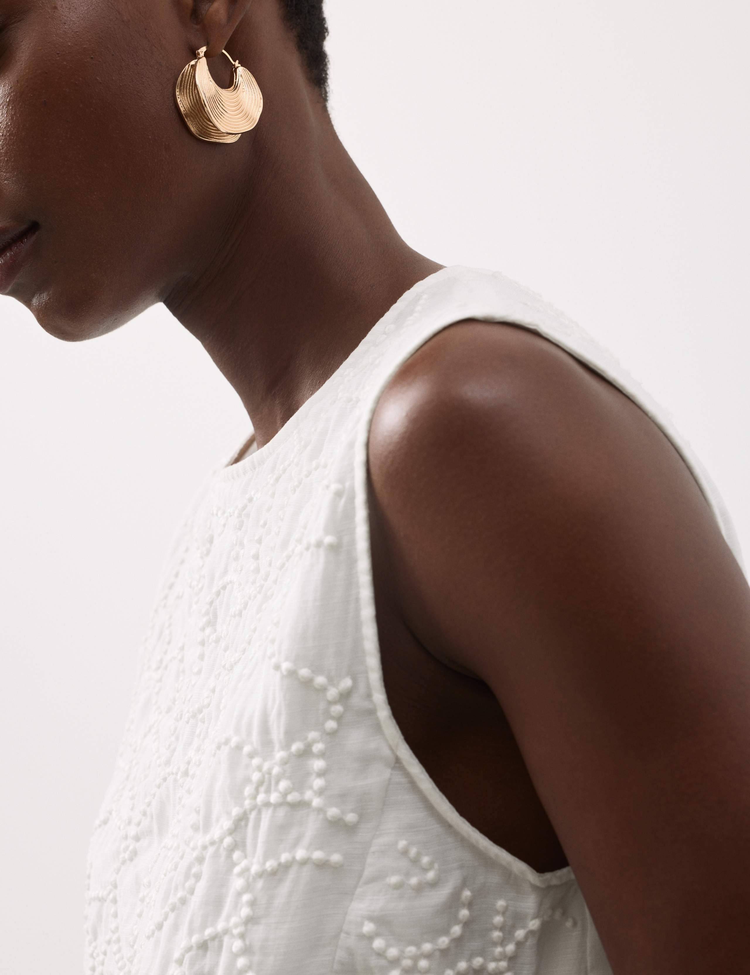 Viscose Rich Embroidered Shell Top 3 of 7