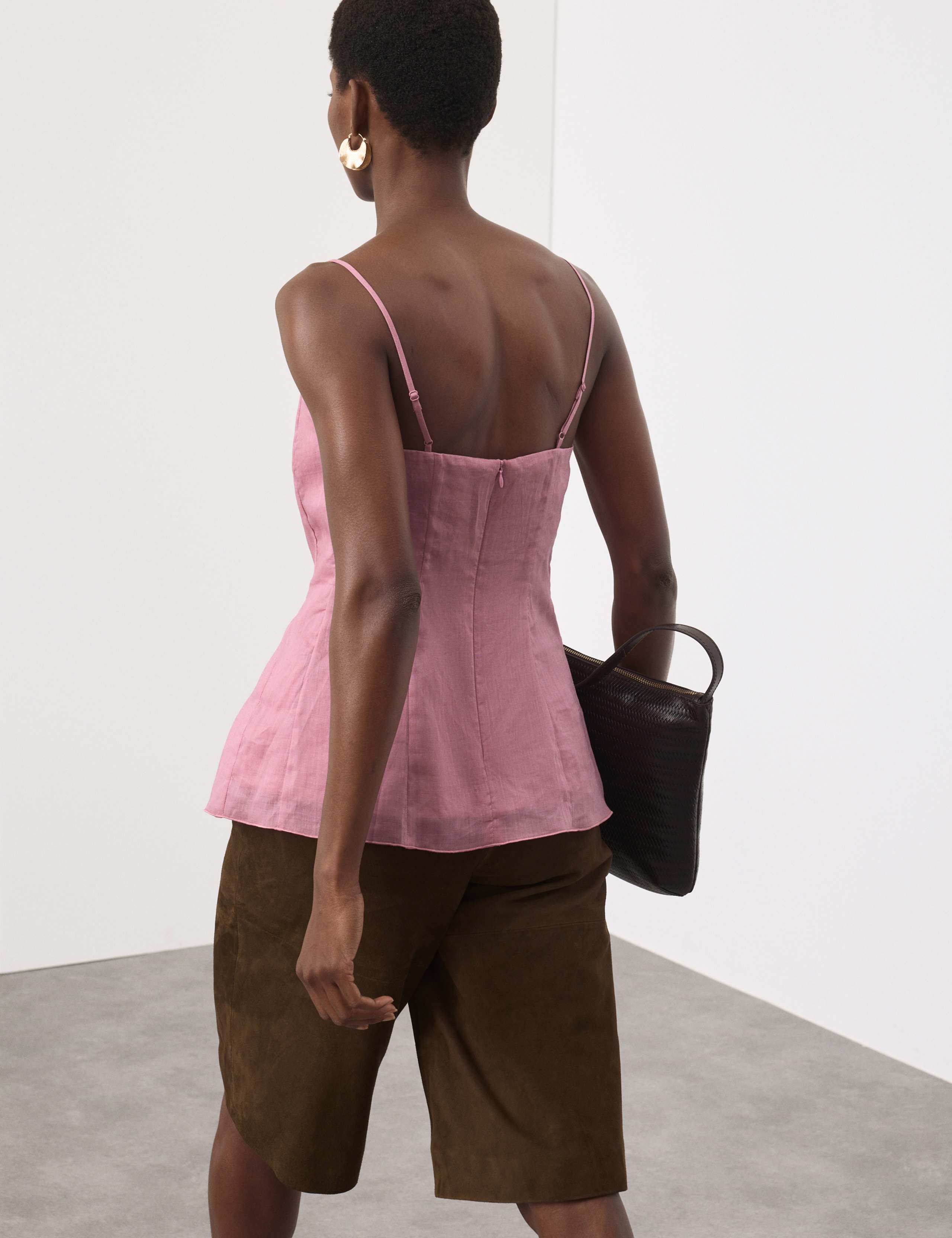 Pure Ramie Godet Cami Top 4 of 6