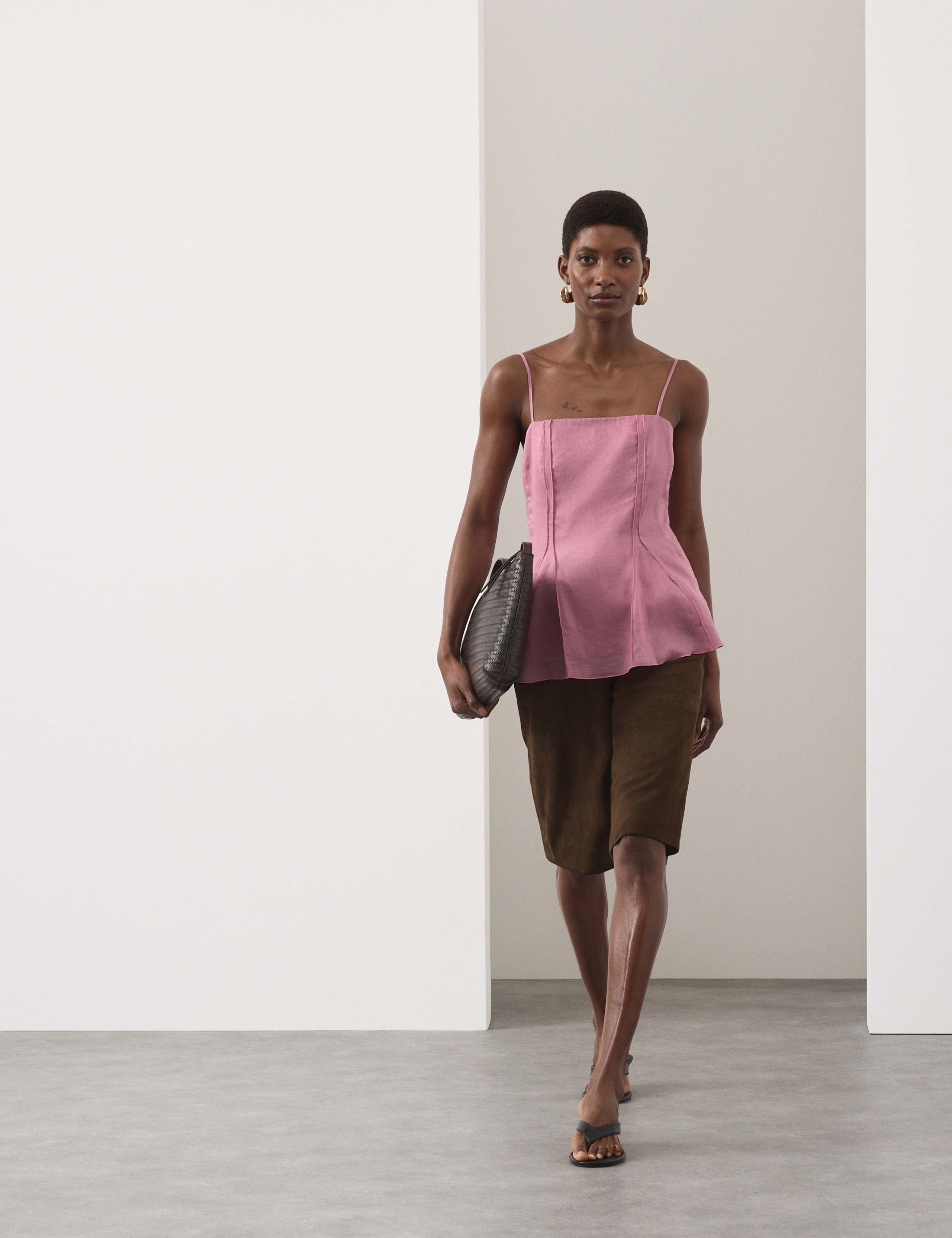 Pure Ramie Godet Cami Top 5 of 6