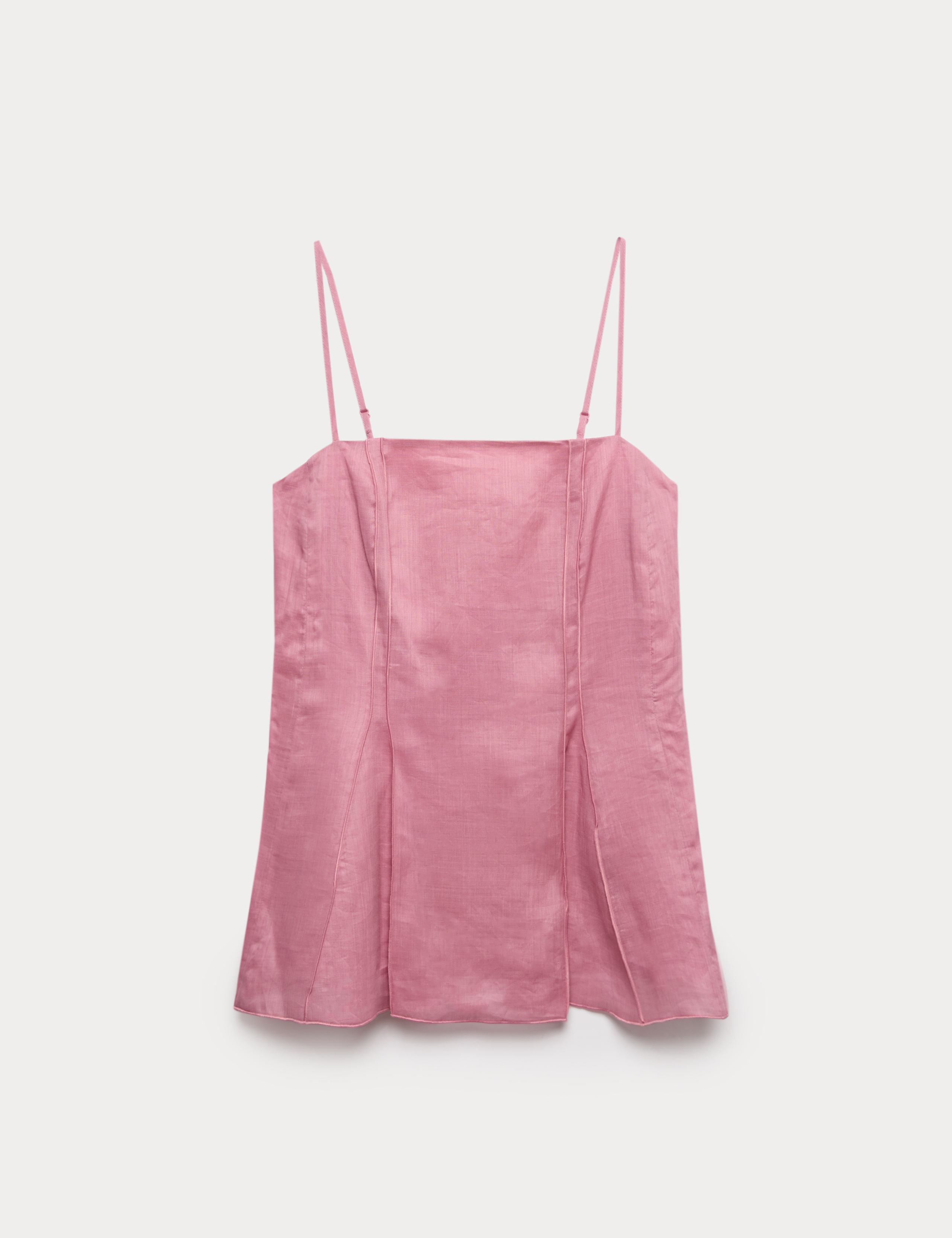 Pure Ramie Godet Cami Top 2 of 6