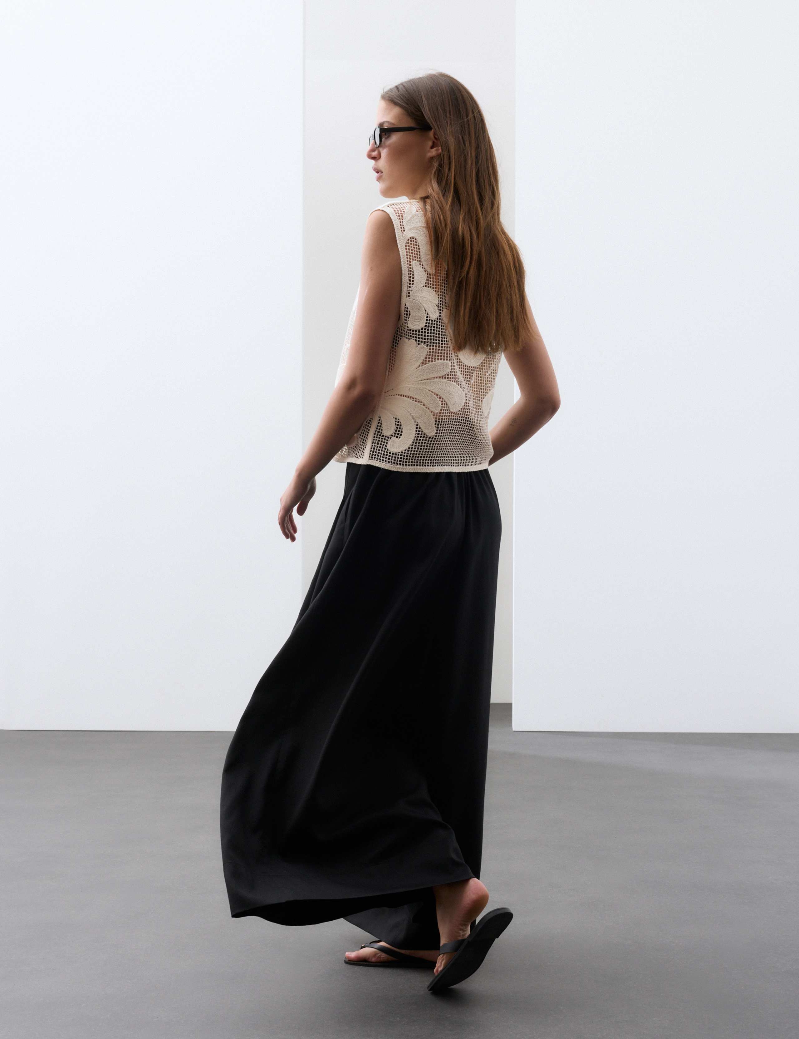 Pure Cotton Embroidered Floral Shell Top 4 of 7