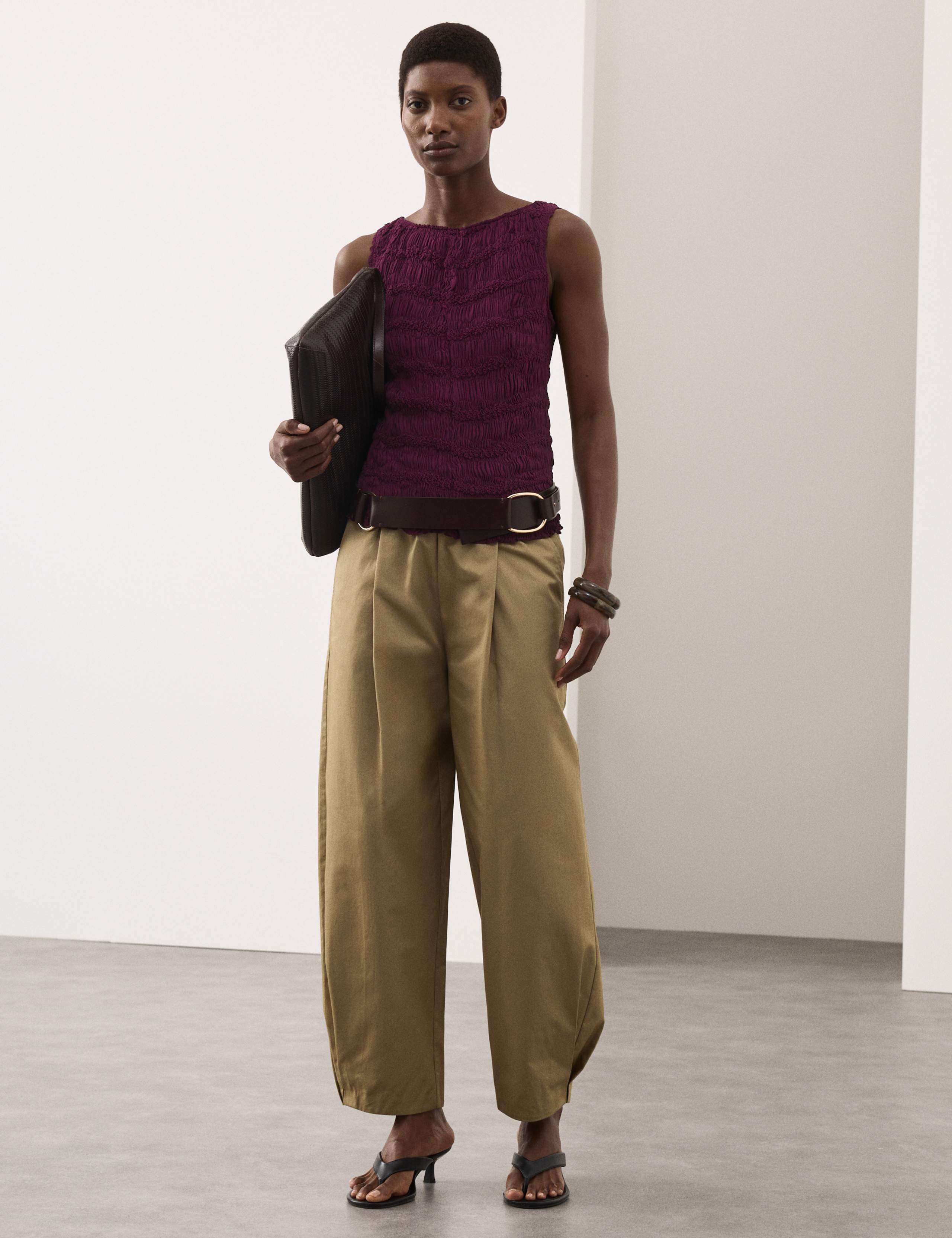 Textured Smocked Vest Top 3 of 5