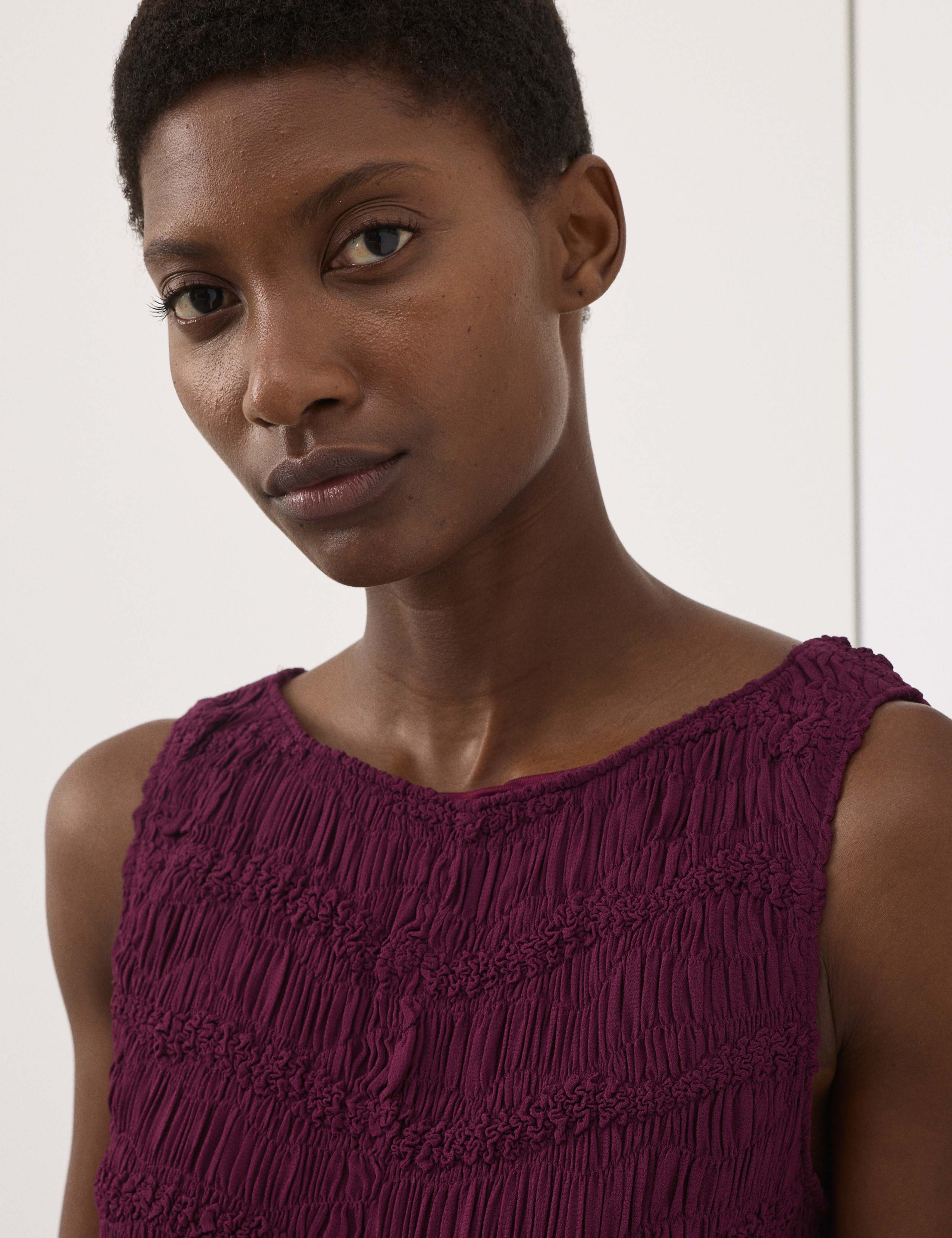 Textured Smocked Vest Top 4 of 5