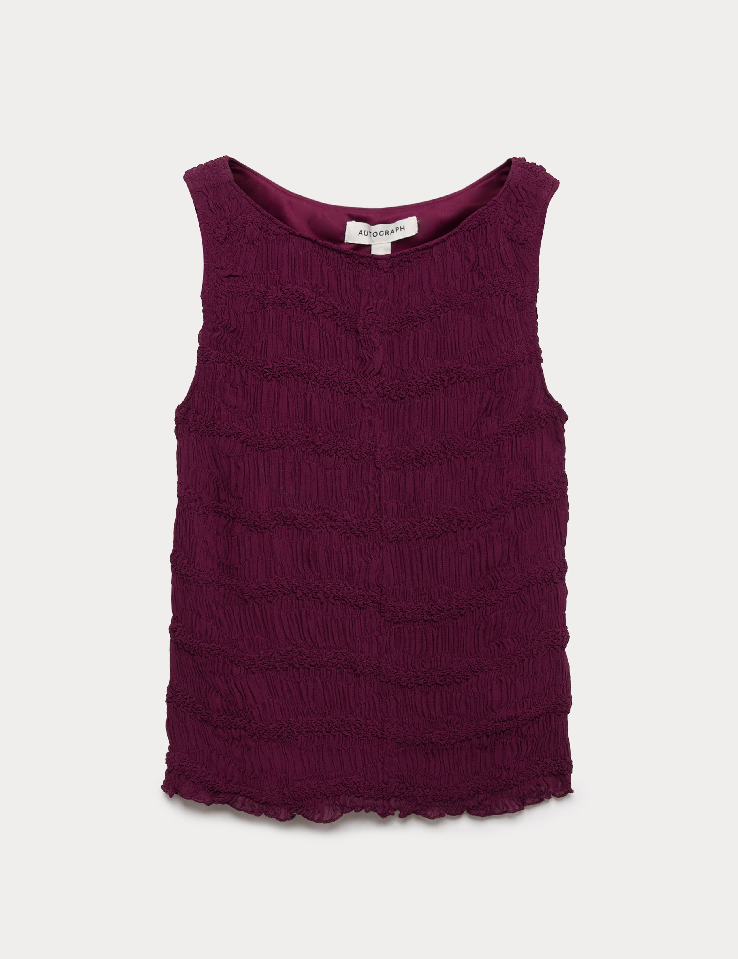 Textured Smocked Vest Top 2 of 5