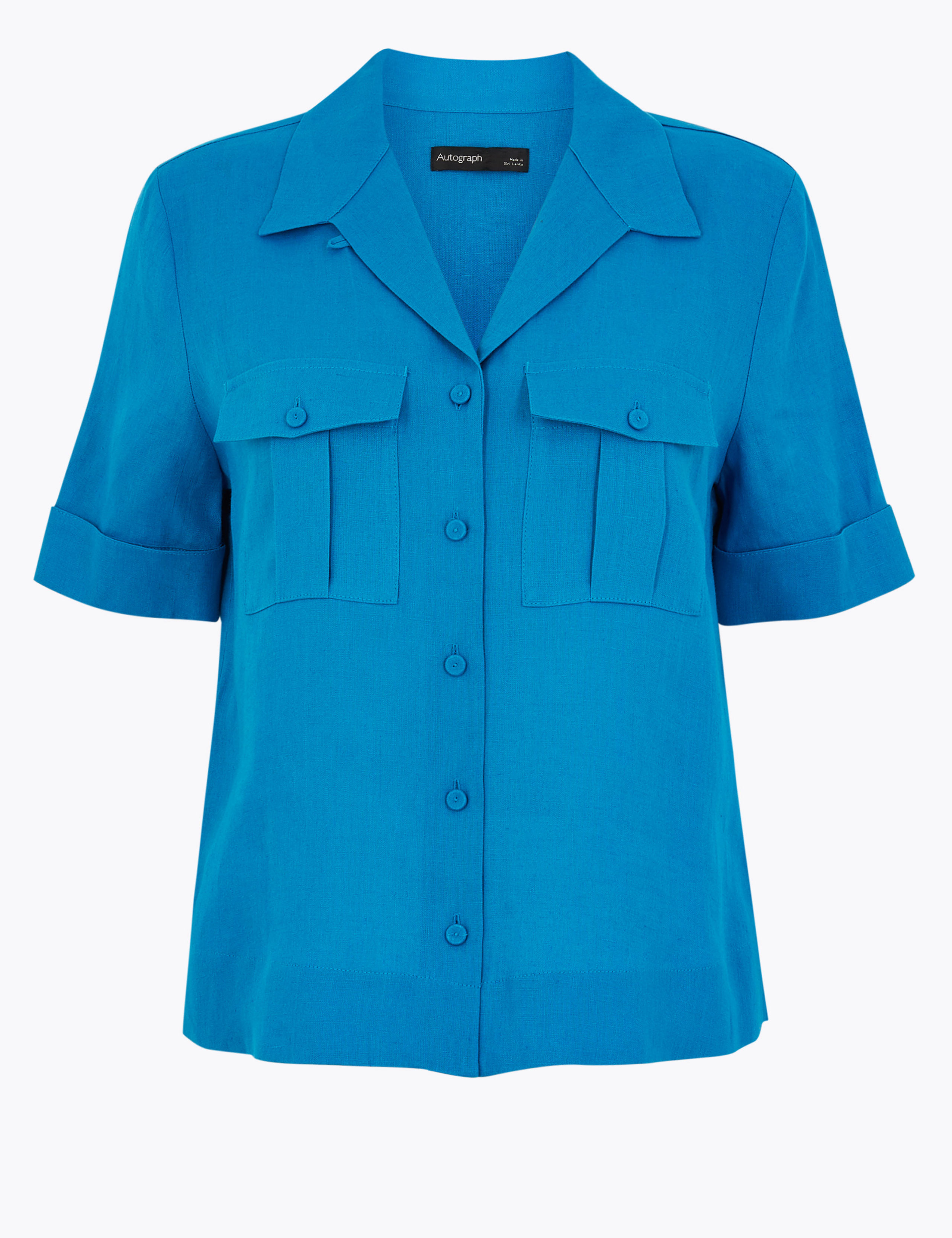 Pure Irish Linen Short Sleeve Shirt 2 of 4