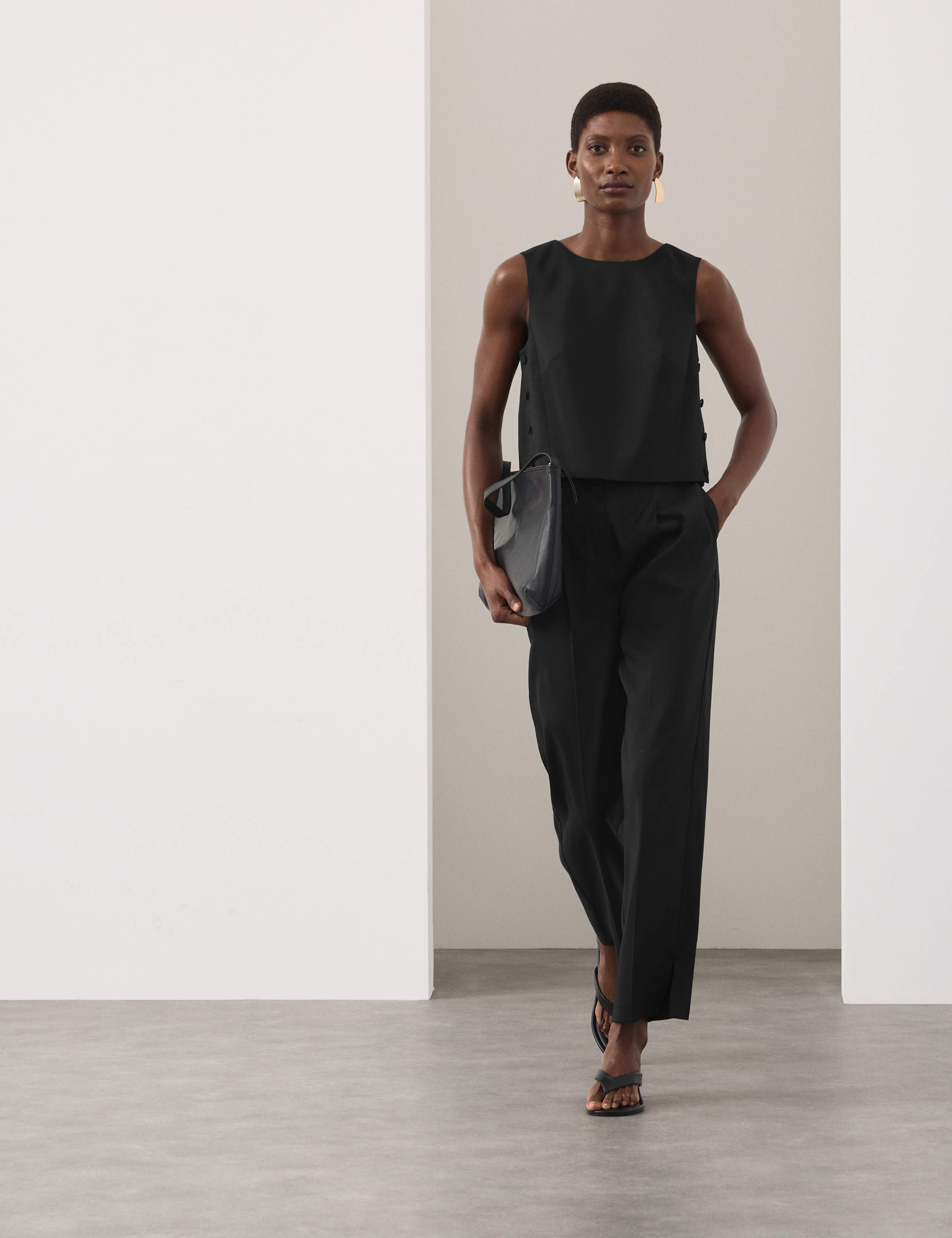 Lyocell Rich Tailored Shell Top 5 of 7