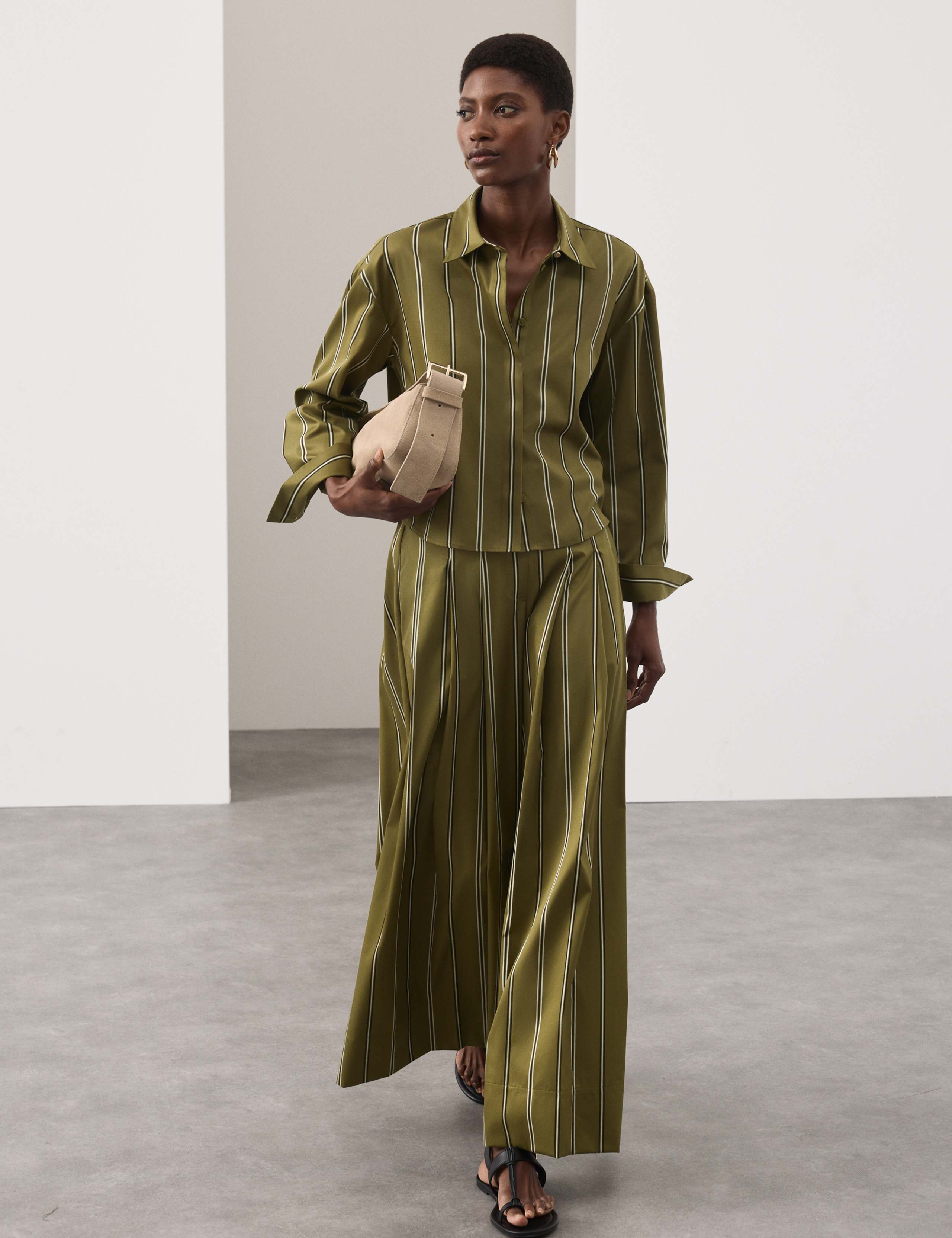 Pure Cotton Striped Cropped Shirt 5 of 7