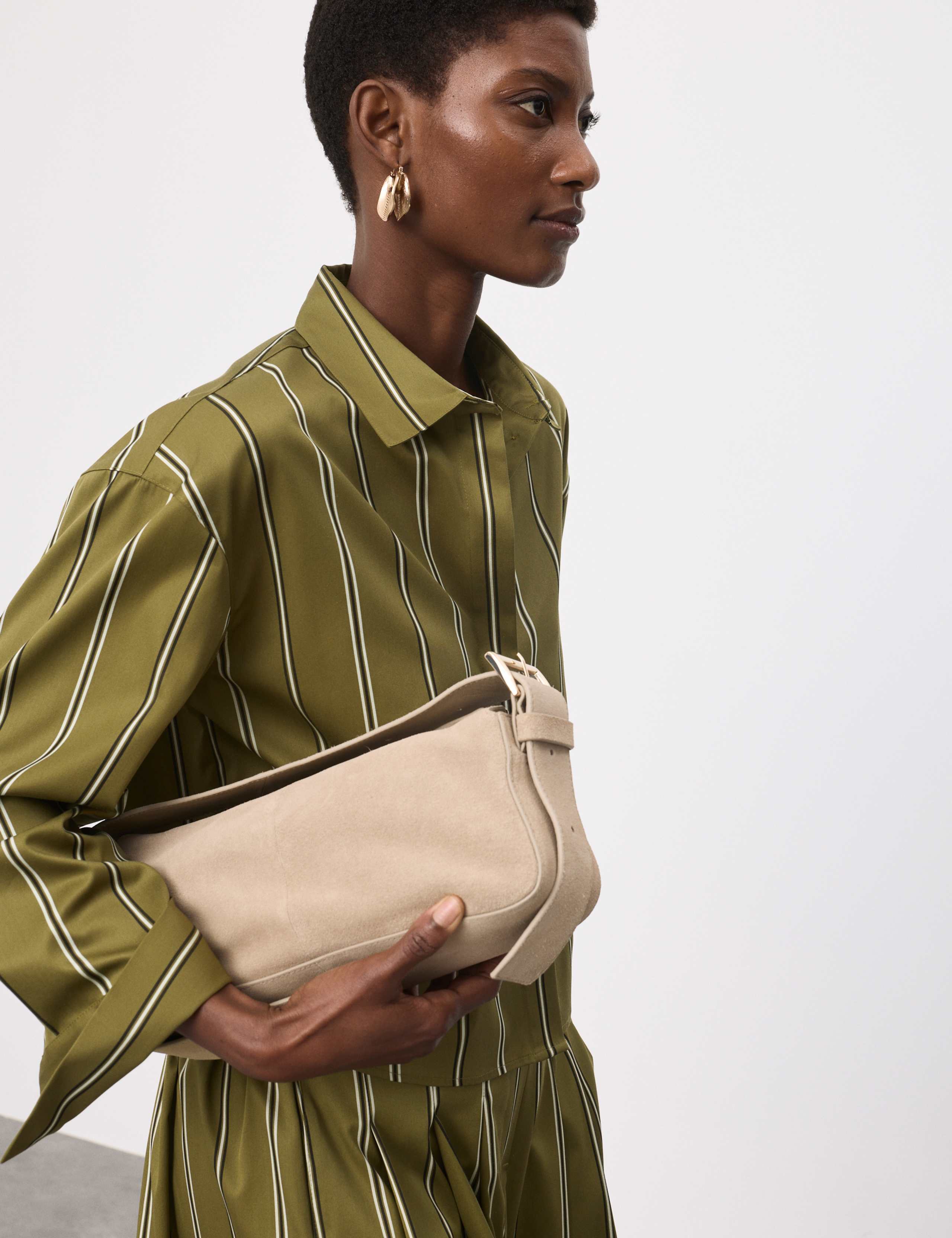 Pure Cotton Striped Cropped Shirt 6 of 7