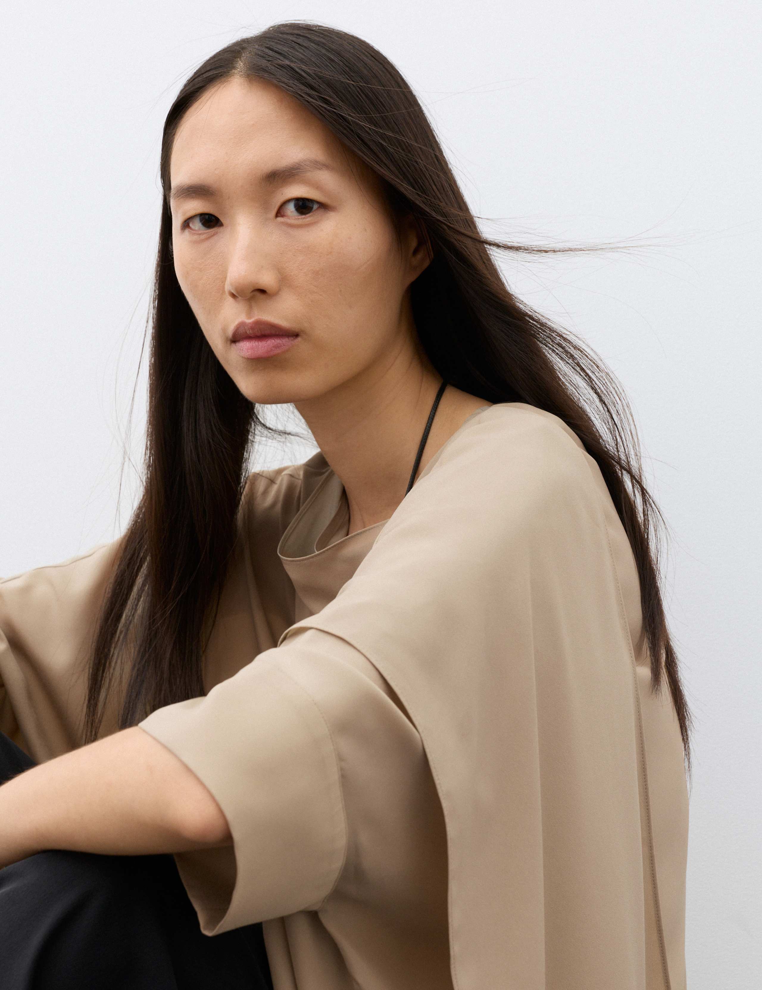 Draped Asymmetric Blouse 6 of 6