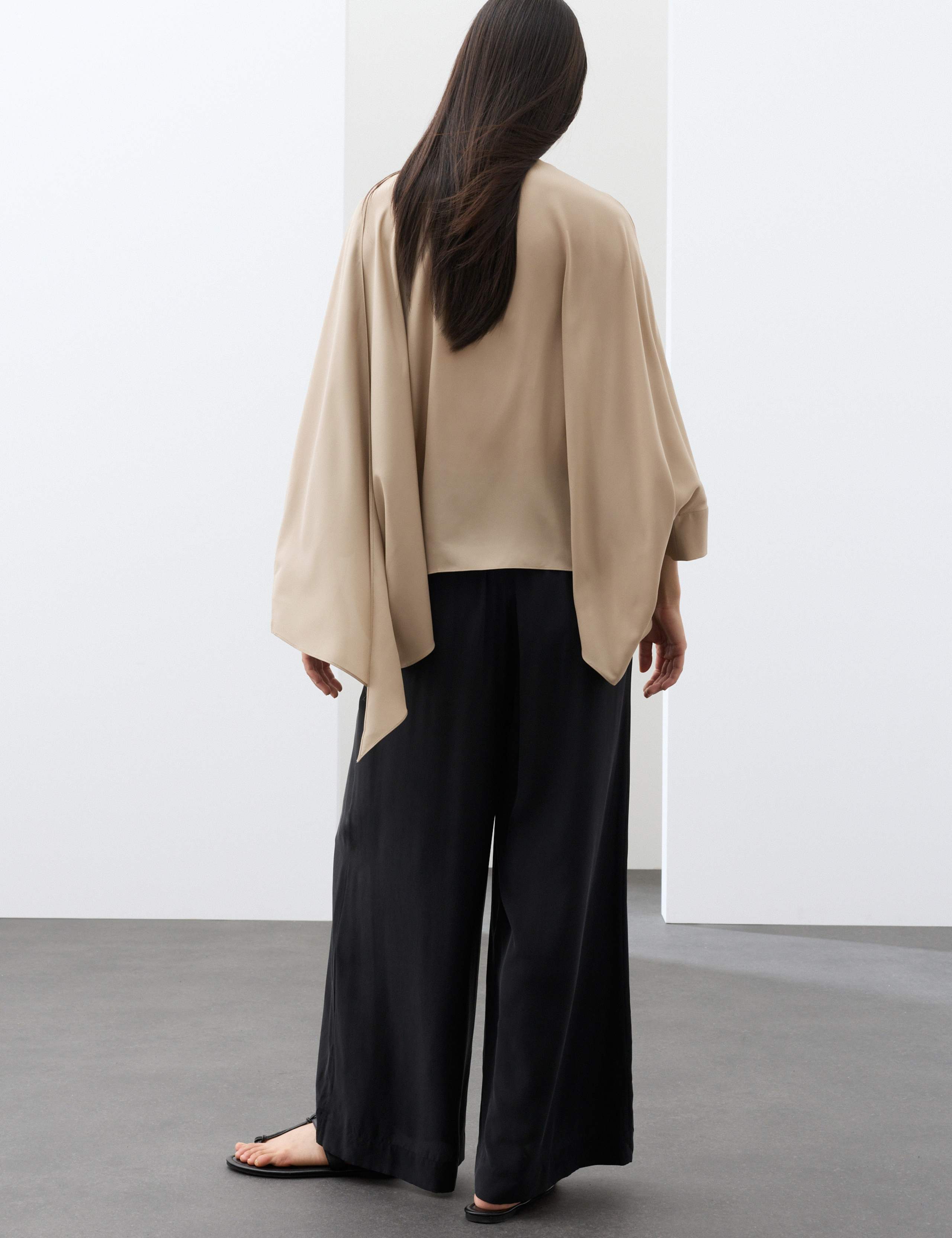 Draped Asymmetric Blouse 3 of 6