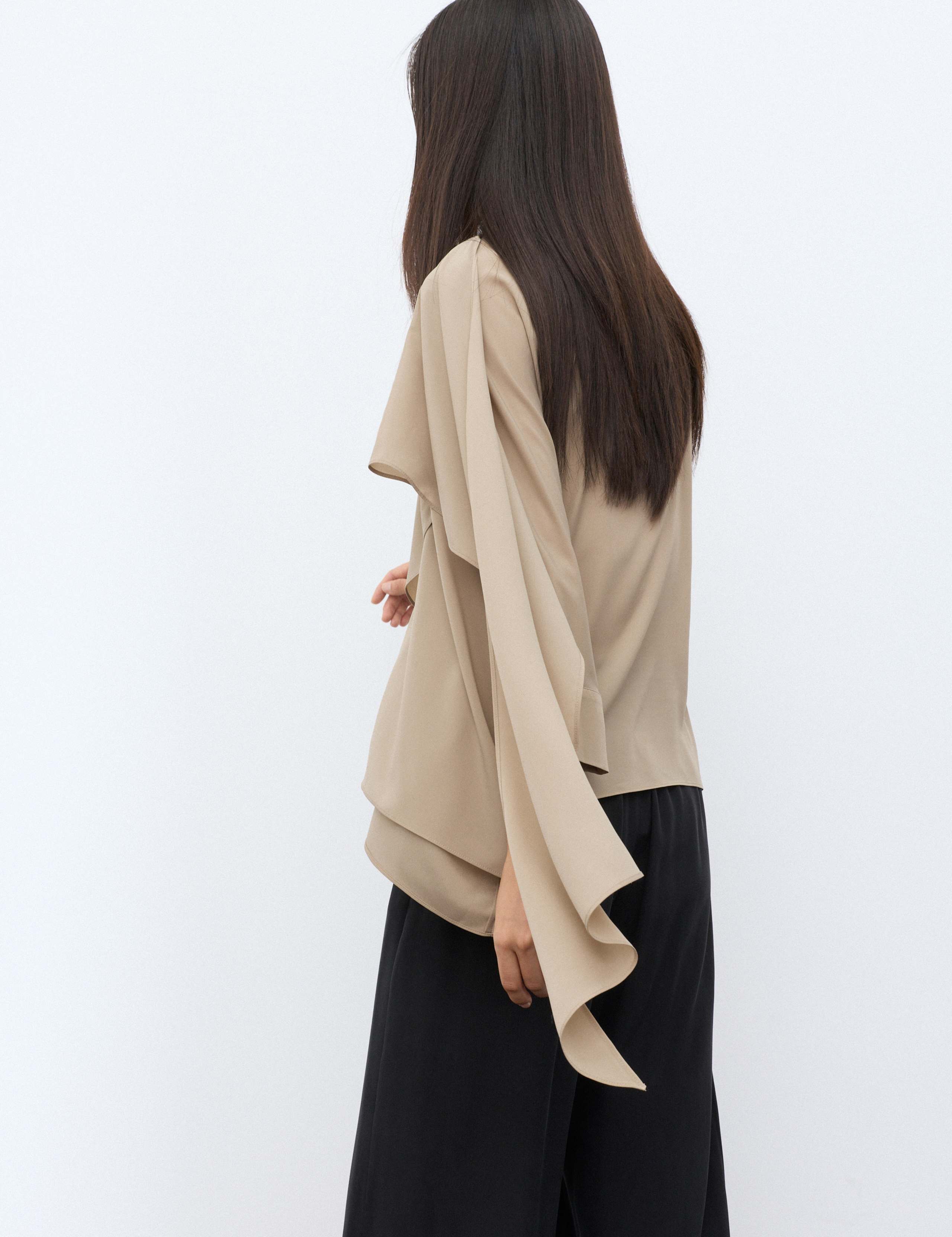 Draped Asymmetric Blouse 5 of 6