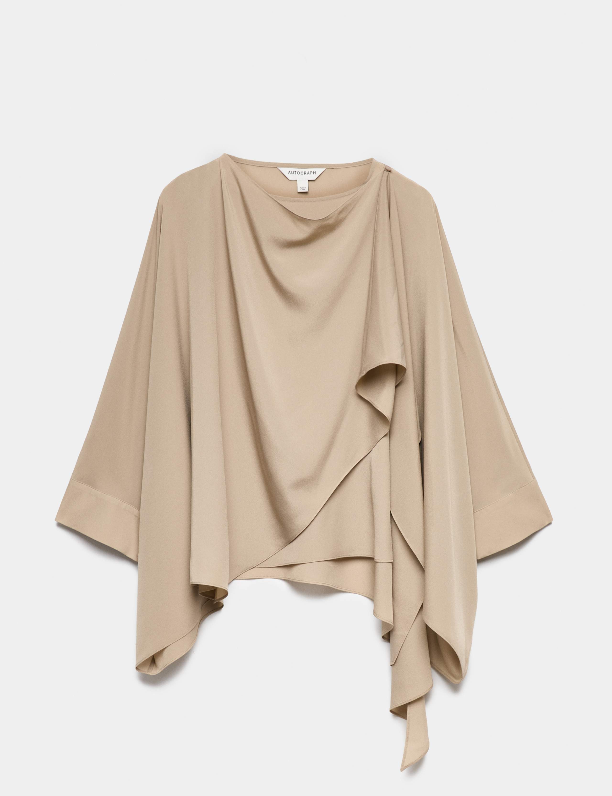 Draped Asymmetric Blouse 1 of 1