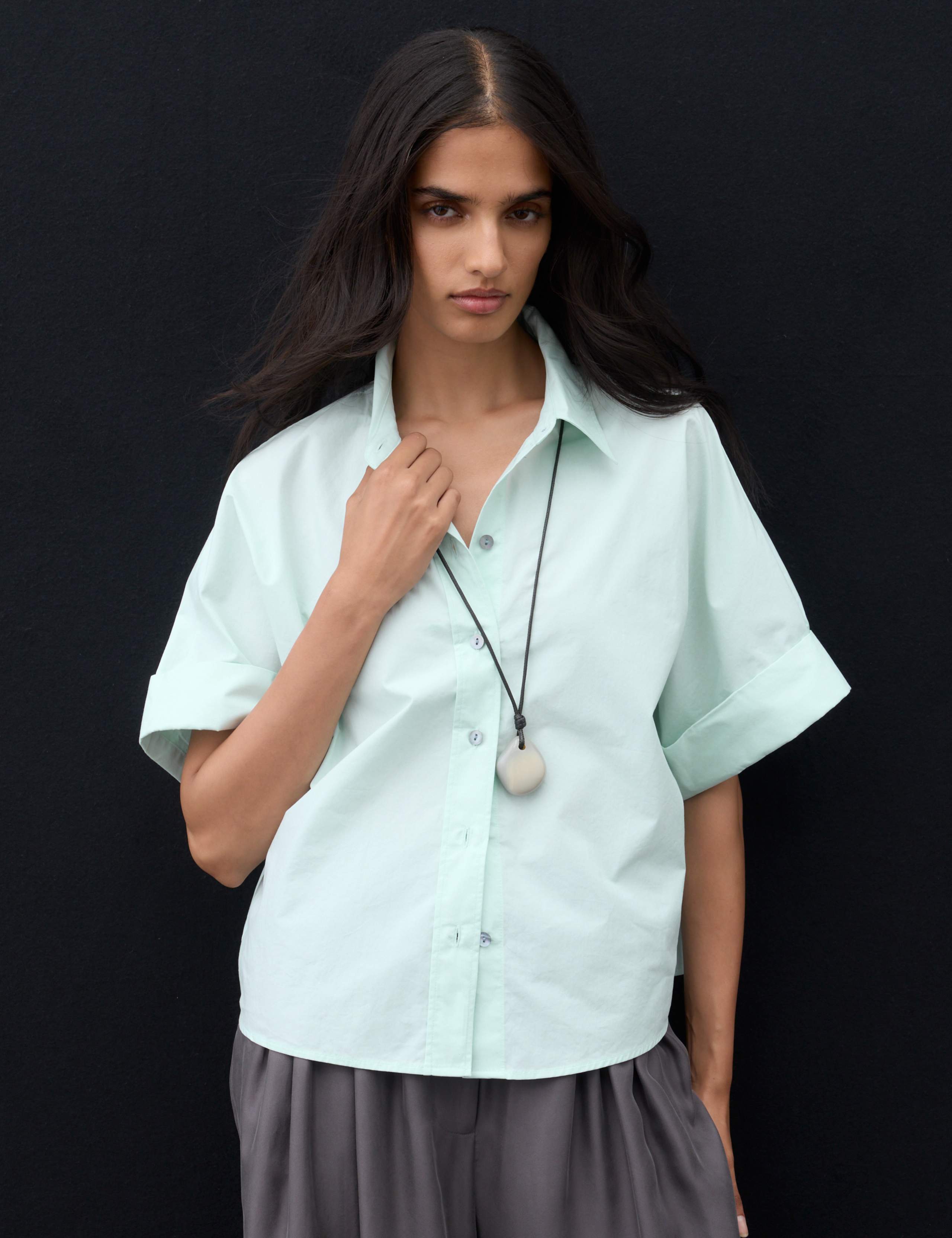 Pure Cotton Collared Shirt 1 of 7