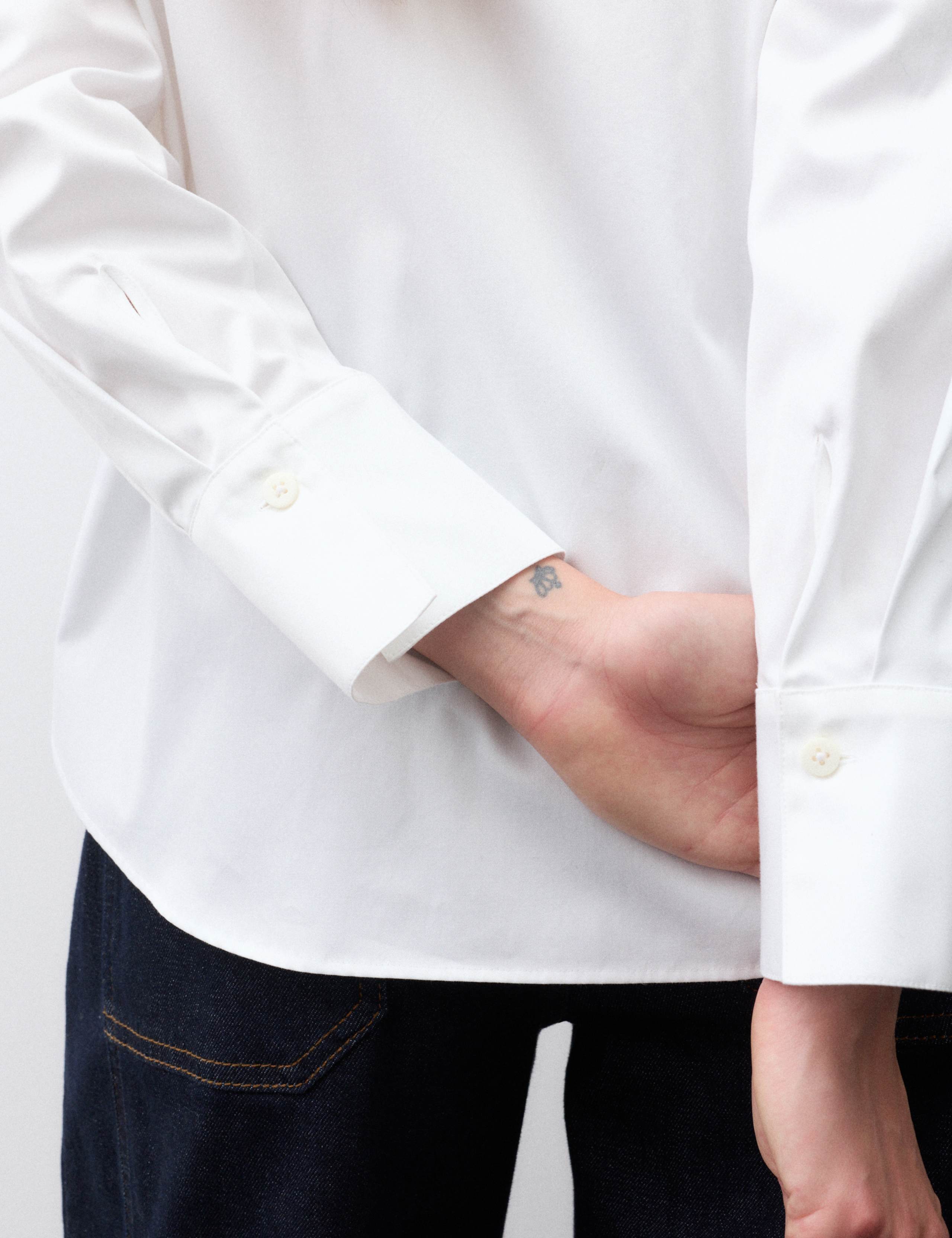 Pure Cotton Tie Neck Shirt 7 of 7