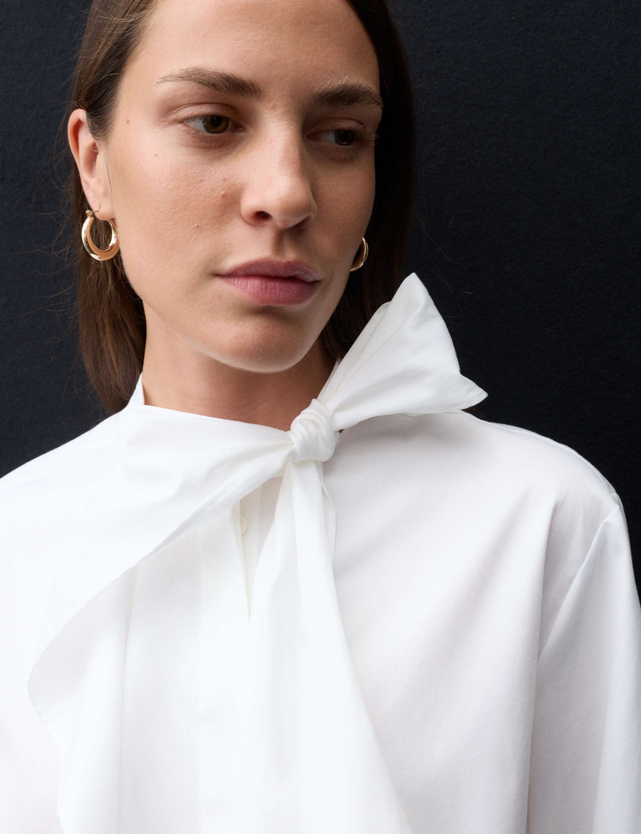Pure Cotton Tie Neck Shirt 6 of 7