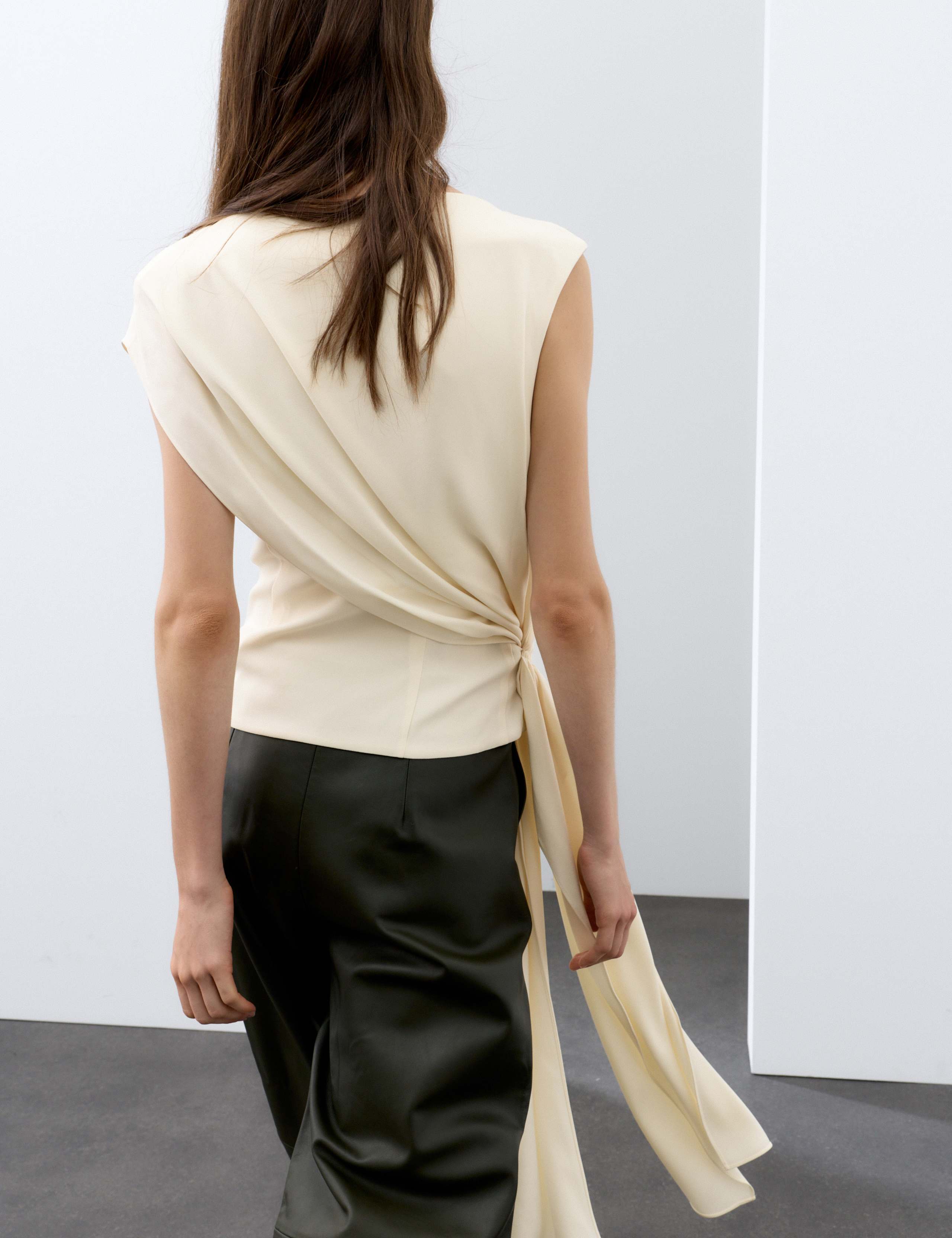 Slash Neck Draped Top 3 of 7