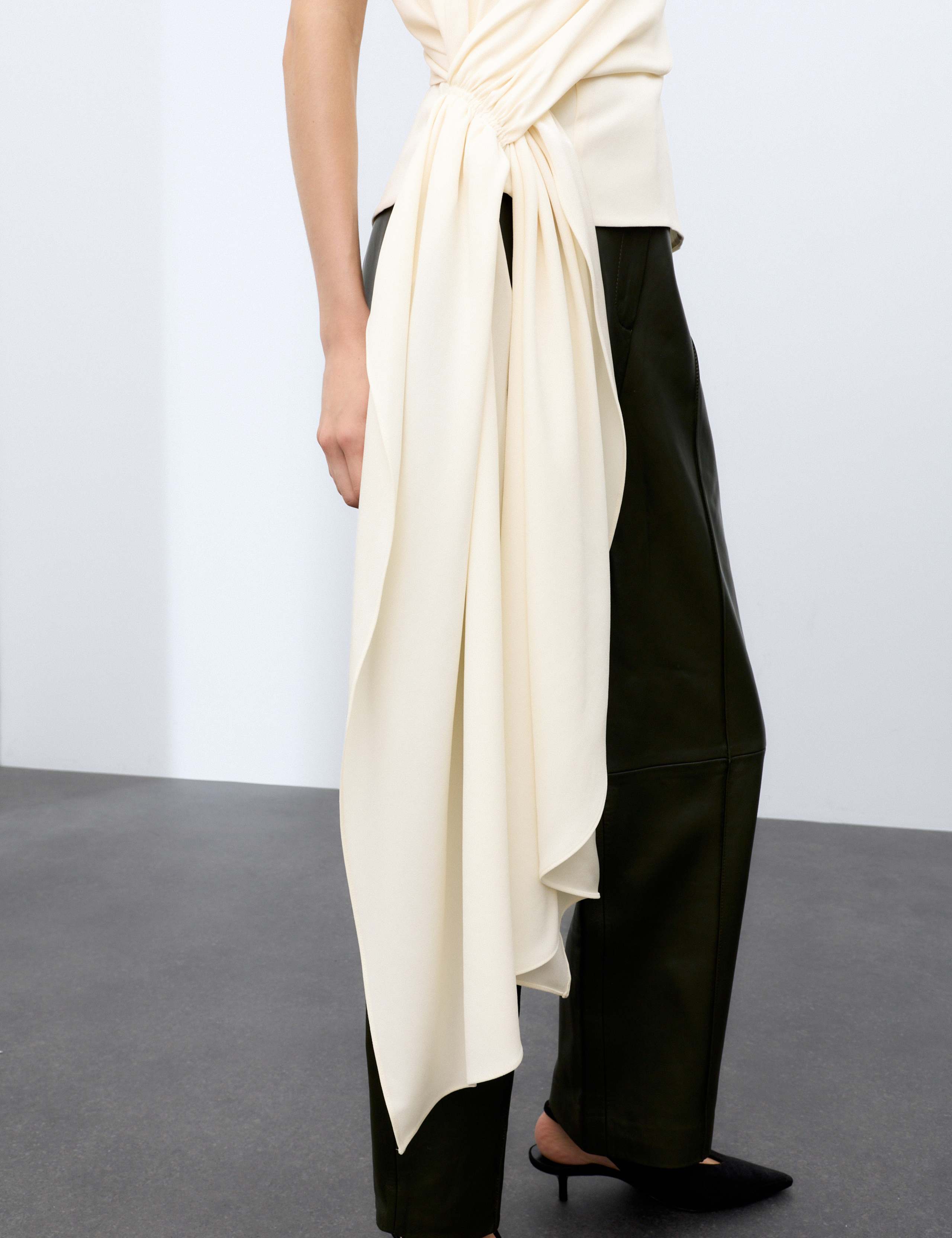 Slash Neck Draped Top 5 of 7