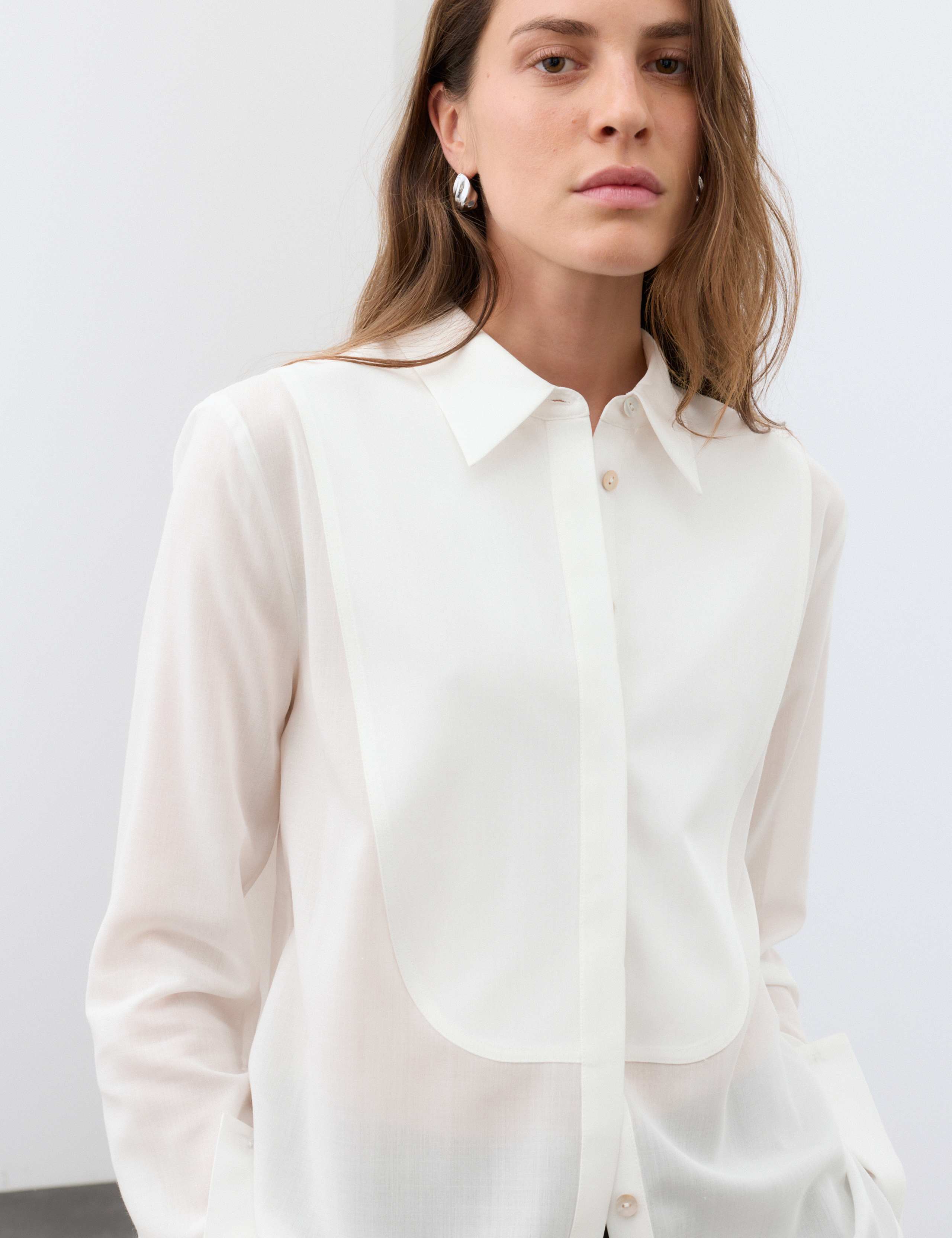 Wool Blend Collared Shirt 6 of 7