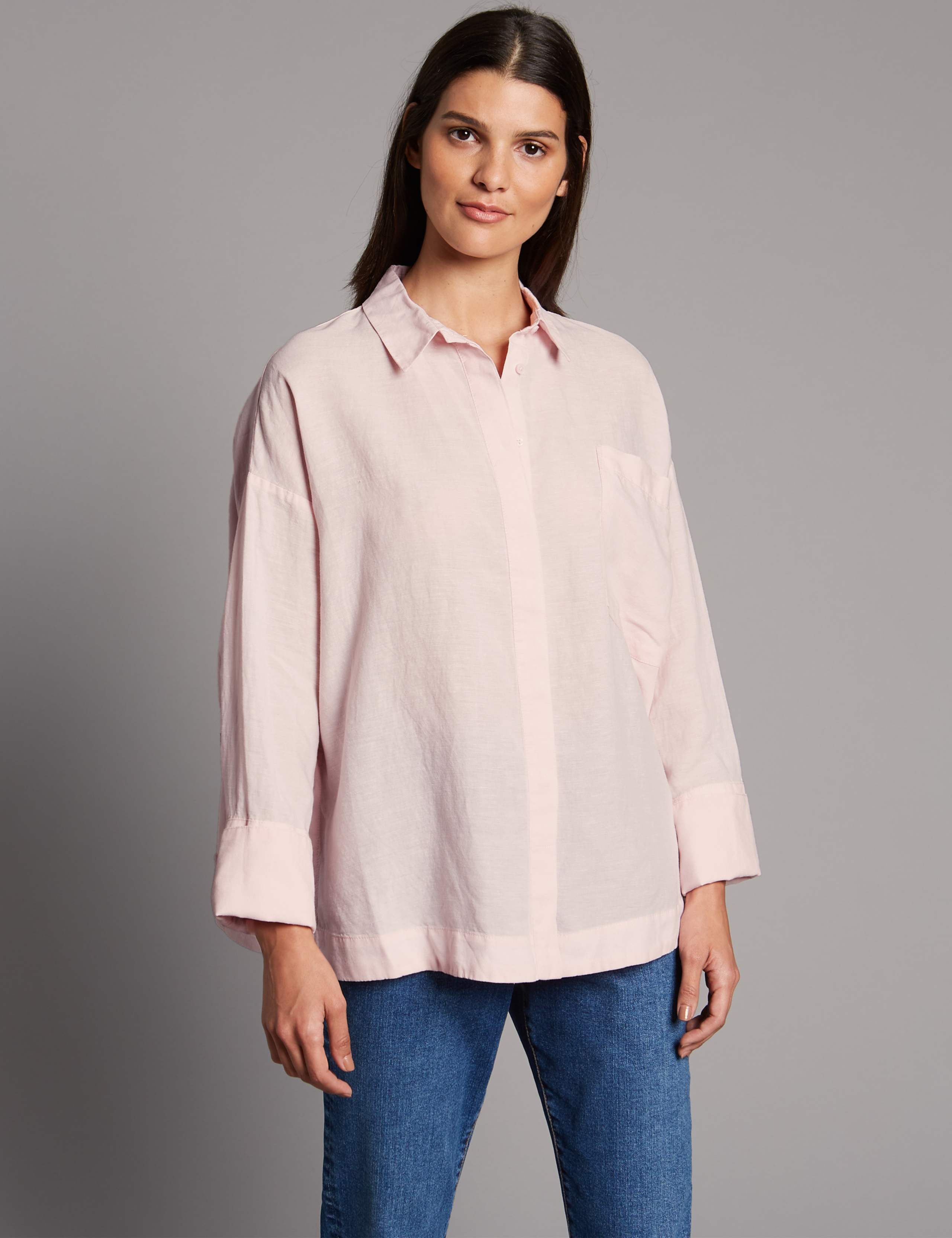 Boxy Linen Rich Shirt 2 of 5