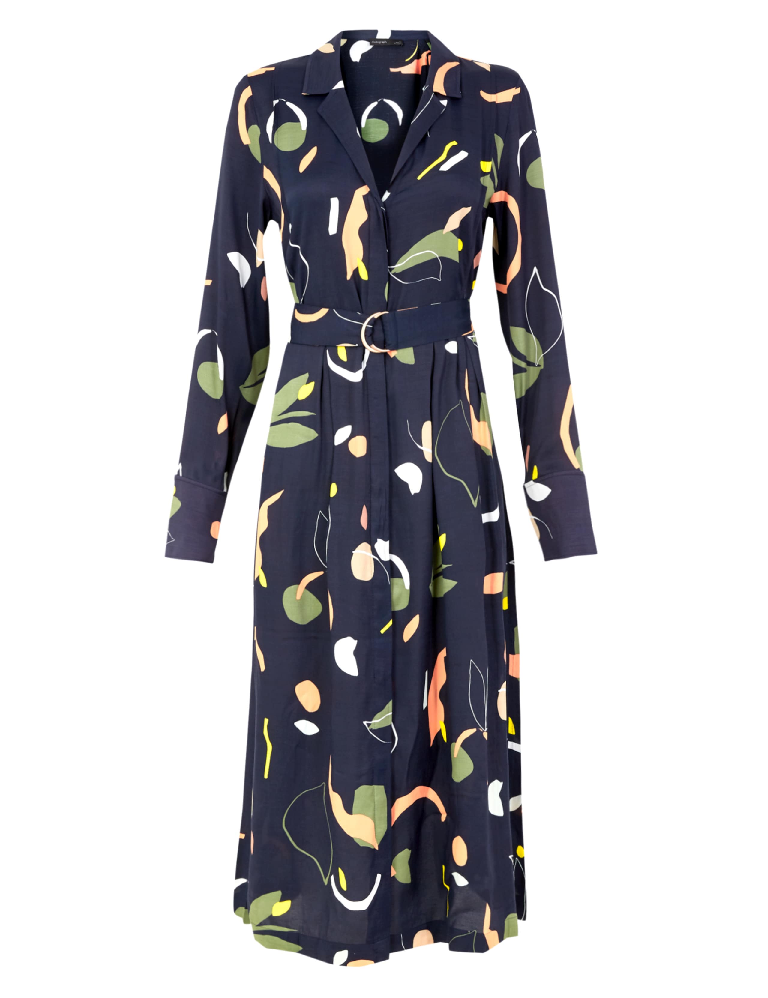 Printed Midi Shirt Dress 2 of 5