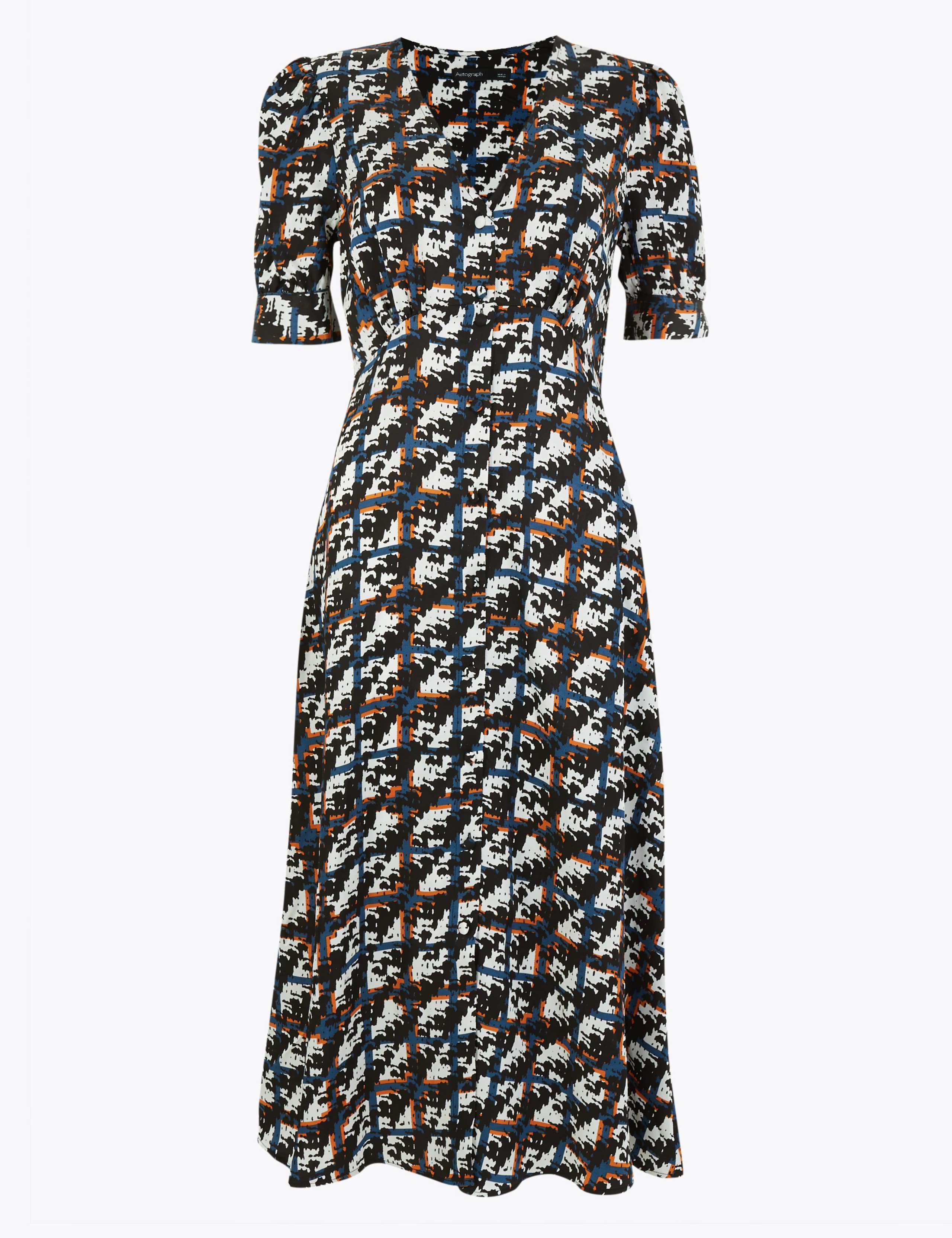 Checked Midi Skater Dress 2 of 2