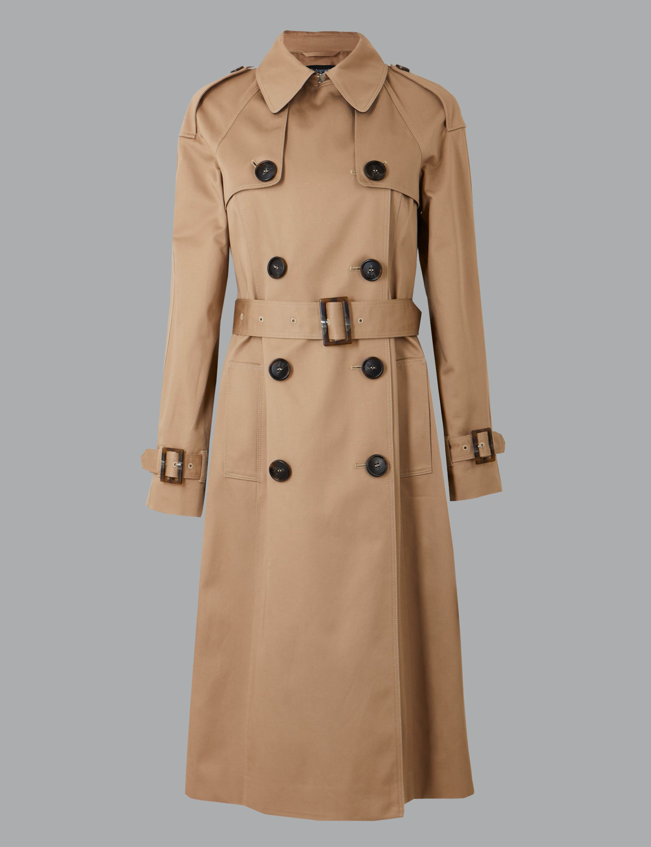 Pure Cotton Double Breasted Trench Coat 2 of 4