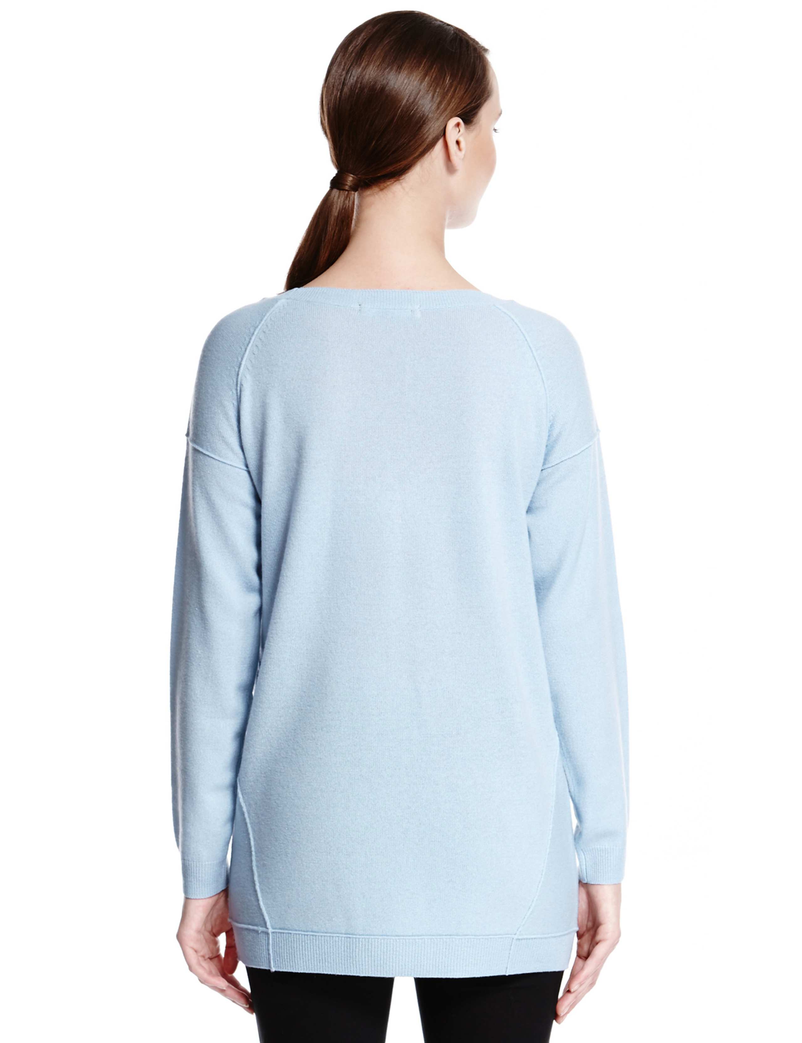 Pure Cashmere Moss Stitched Jumper 5 of 5
