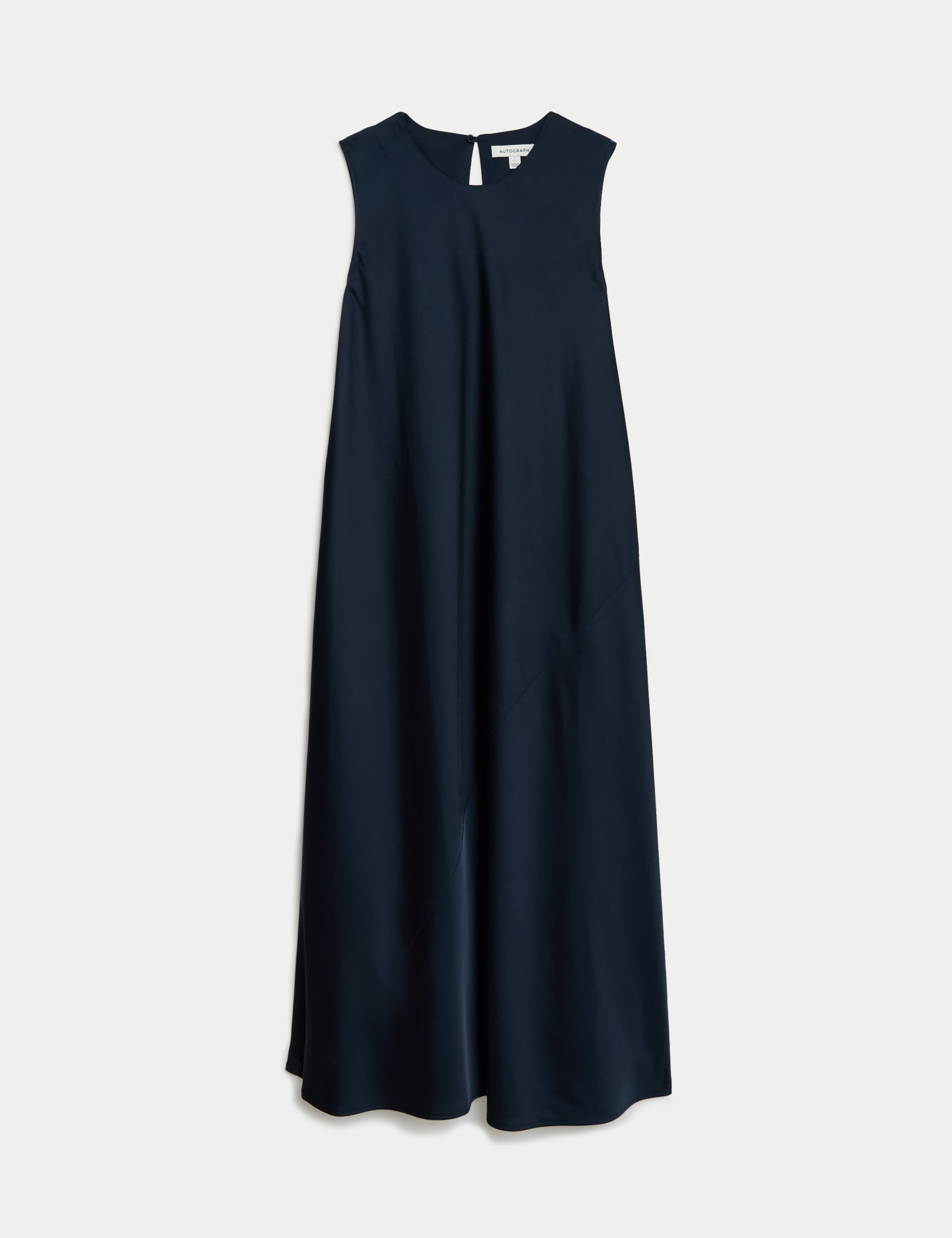 Lyocell Rich Round Neck Midaxi Swing Dress 2 of 6