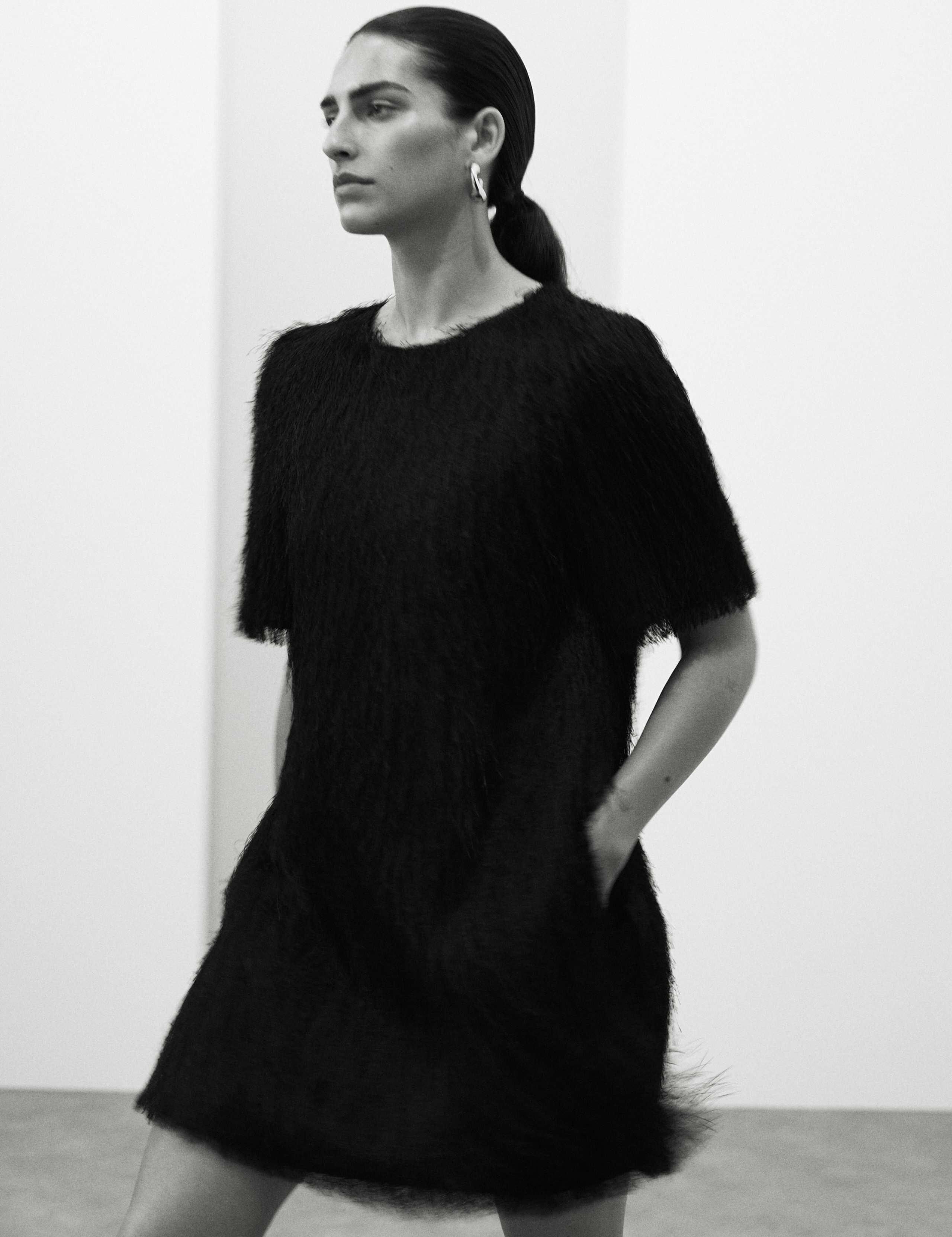 Fringed Mini Shift Dress 3 of 7