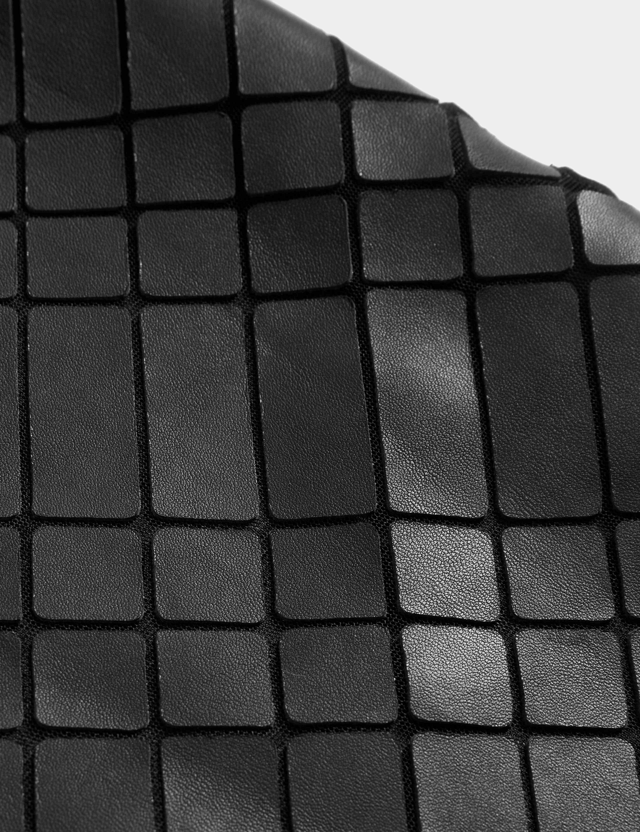 Leather Cutwork Detail Mini Shift Dress 2 of 2